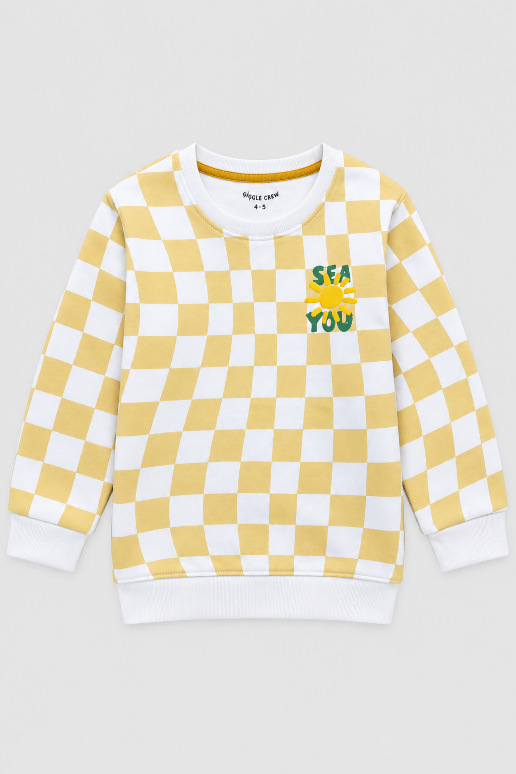 Boys Sunshine Checkerboard Sweatshirt