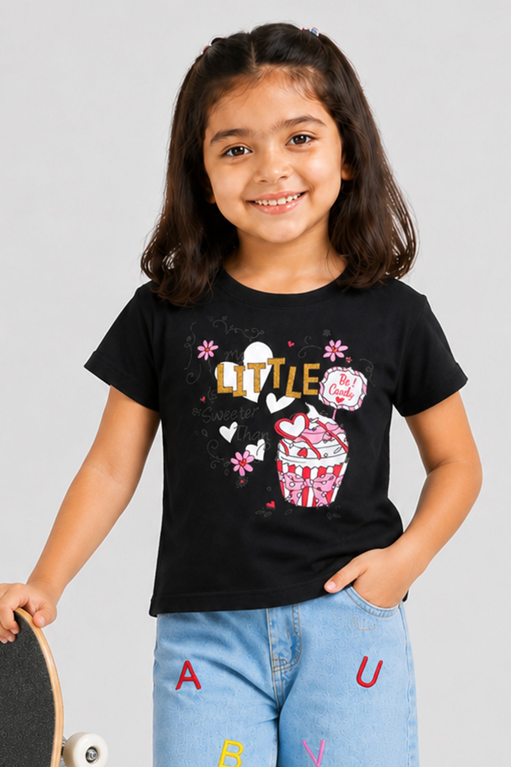 Girls Little Candy Cupcake Tee