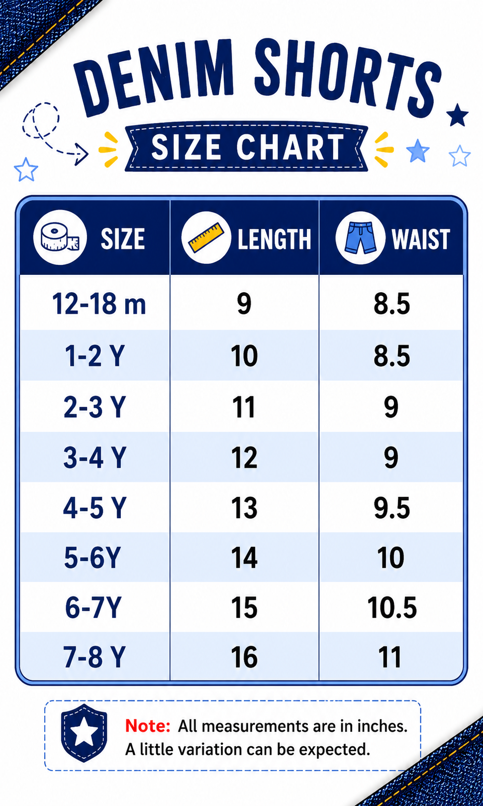 Boys Denim Shorts (BS-19)