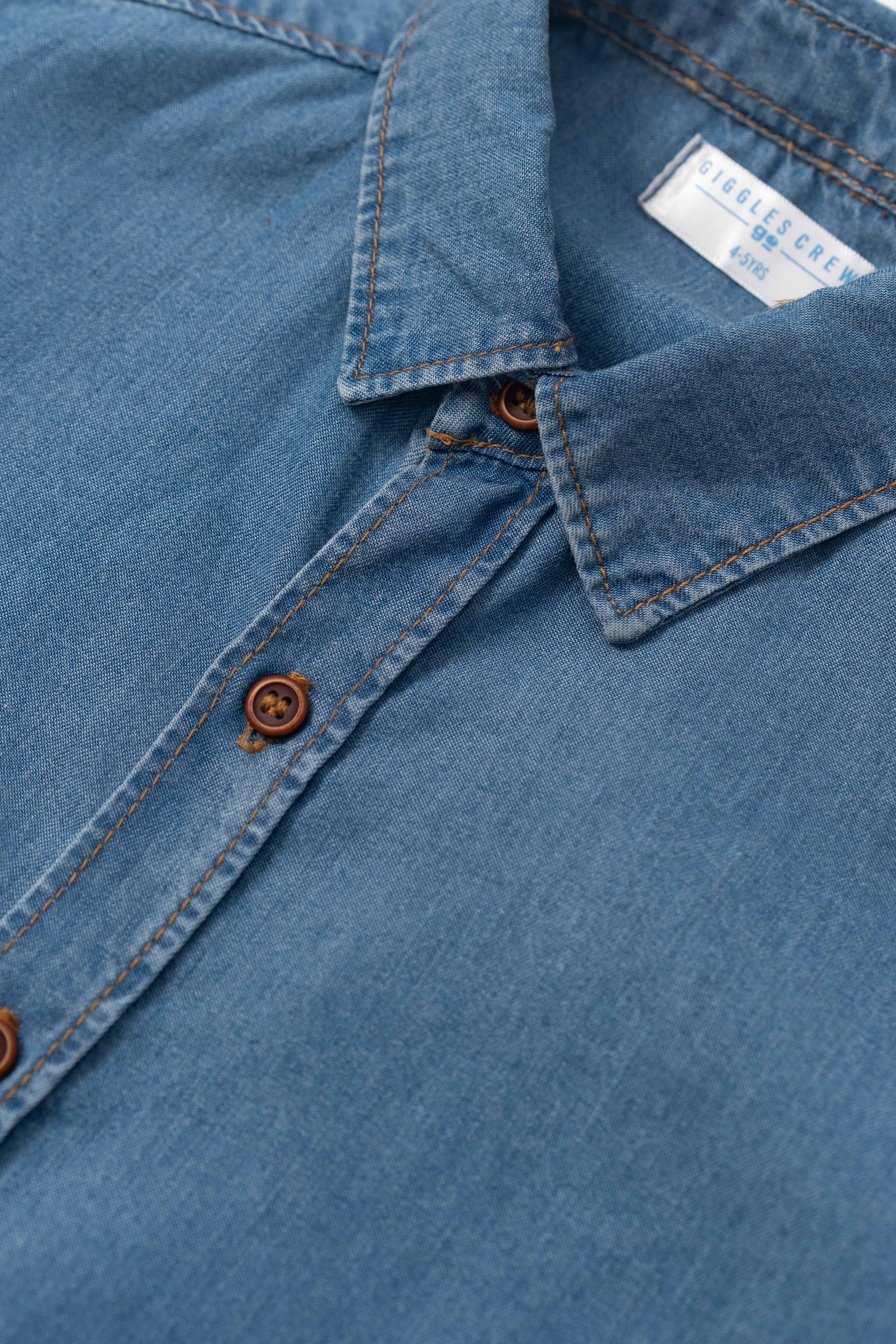 Boys light denim shirt