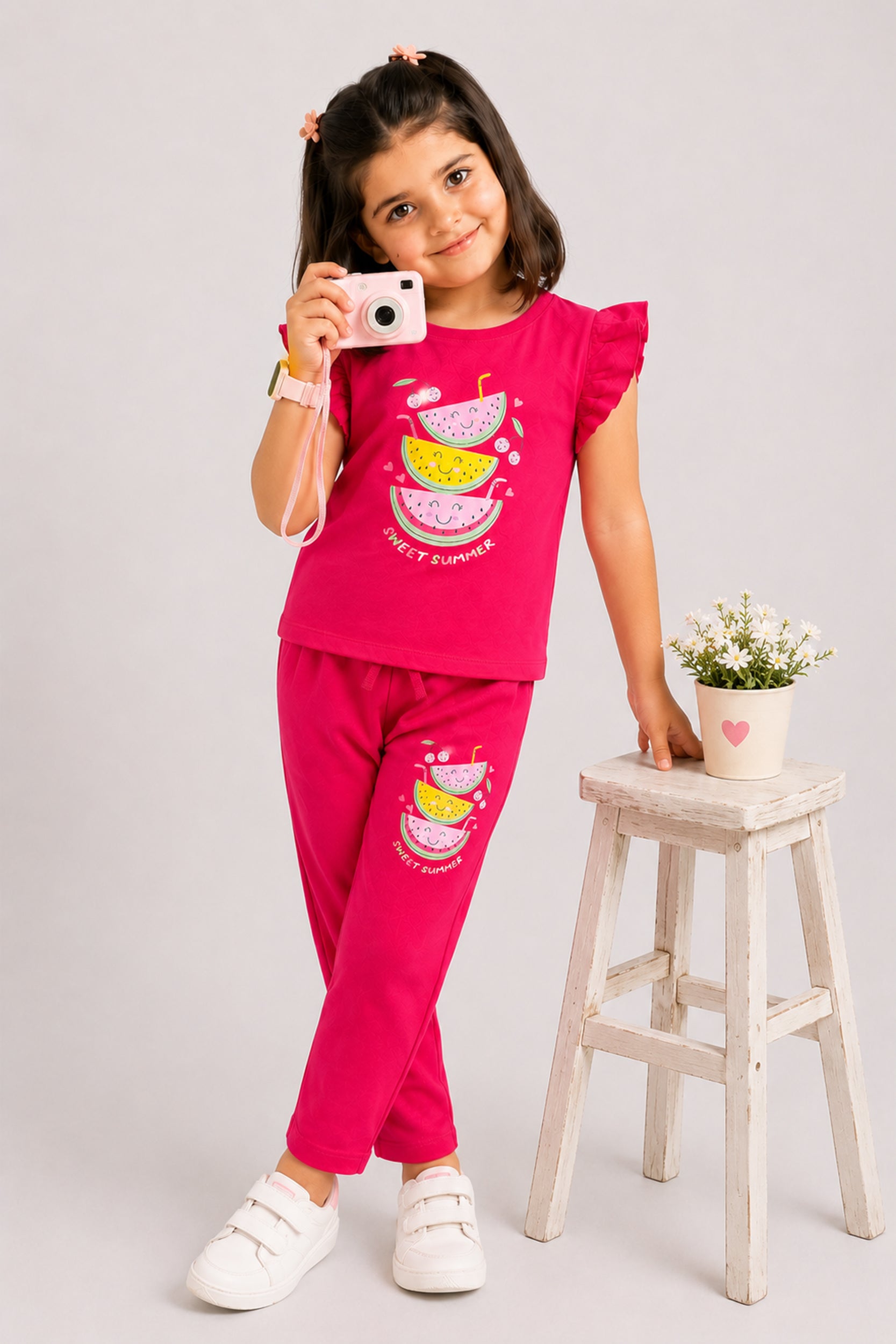 Girls Sweet Summer Watermelon Co-ord Set