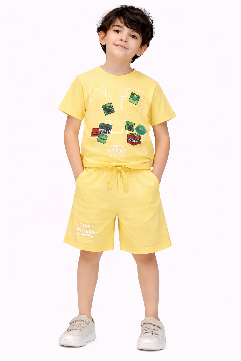 Boys light yellow coord set