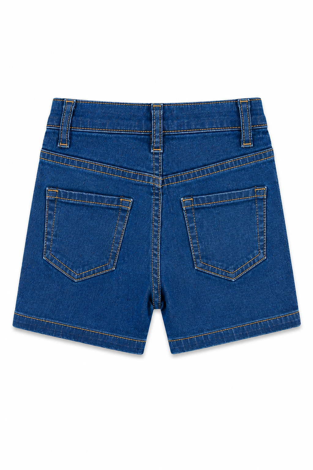 Girls embrioded Rainbow Hearts Denim Shorts