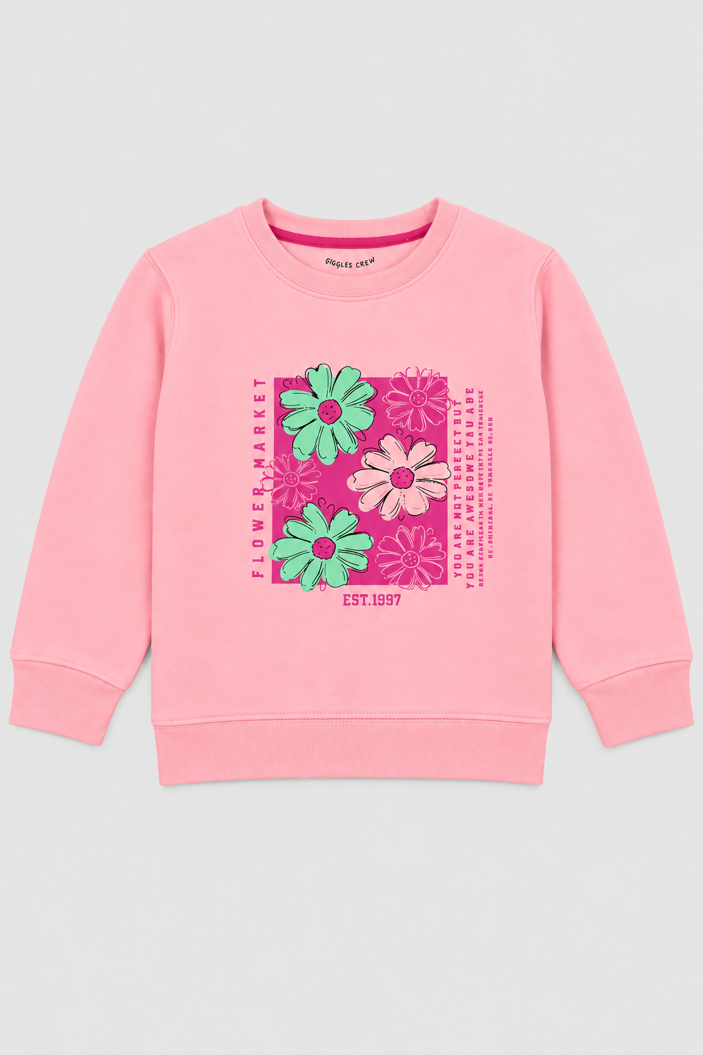 Girls Flower Market Pink Coord Set
