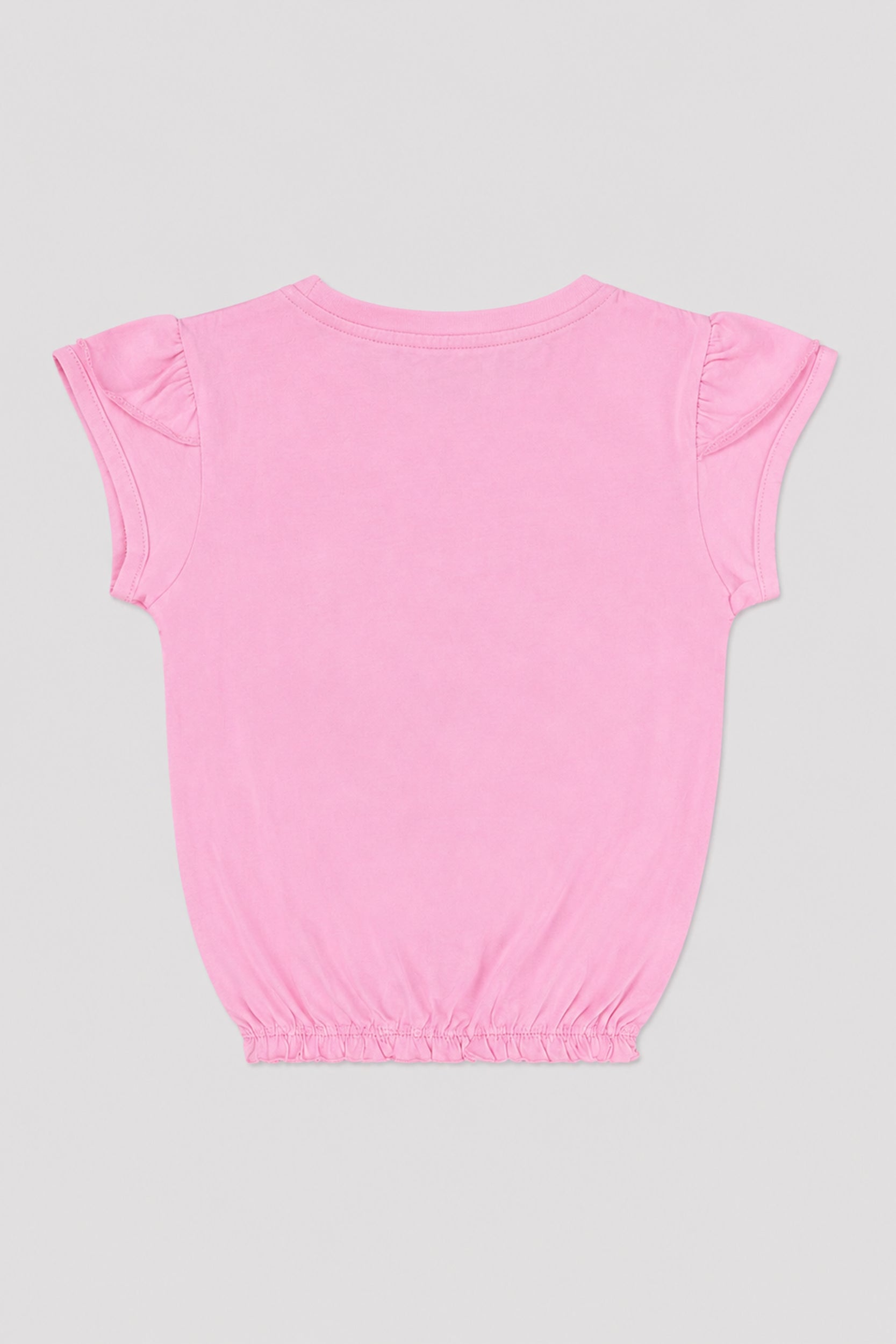 Girls Rainbow Cool Flutter Sleeve Top