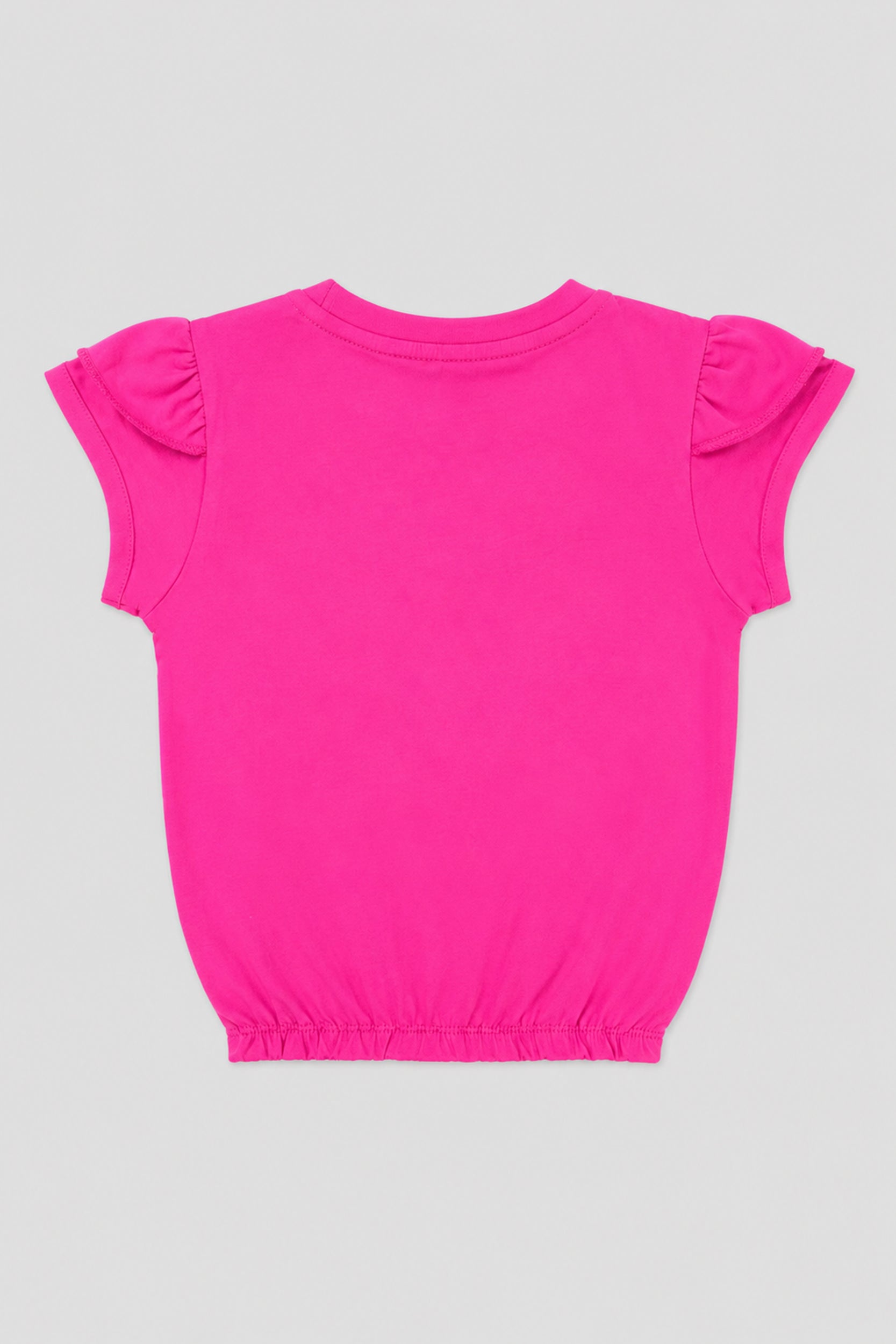 Girls Pink Cool Flutter Sleeve Top