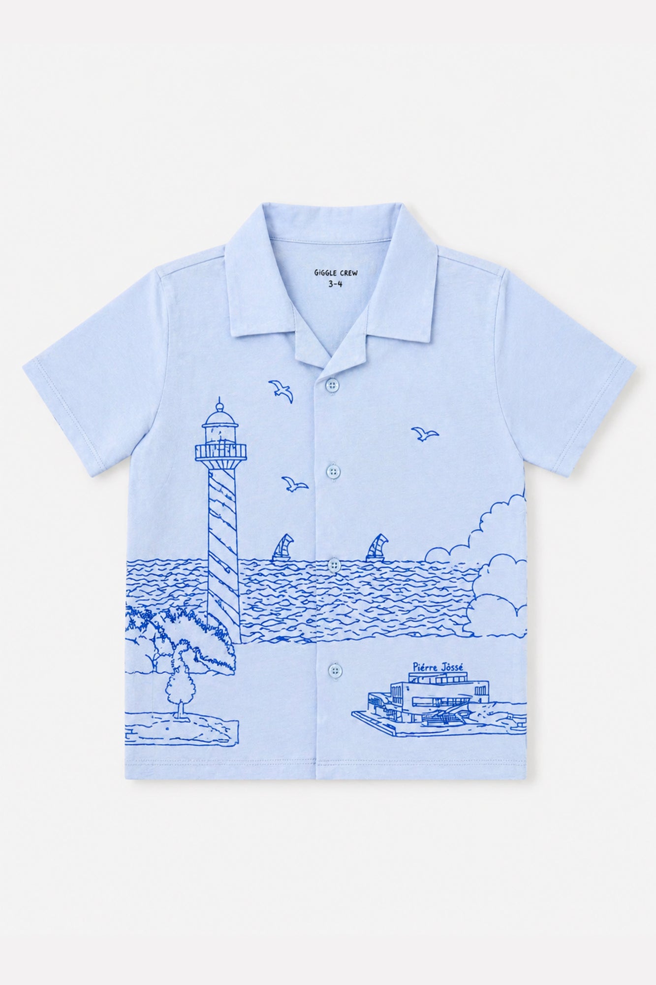 Boys Ocean Breeze Sketch Shirt