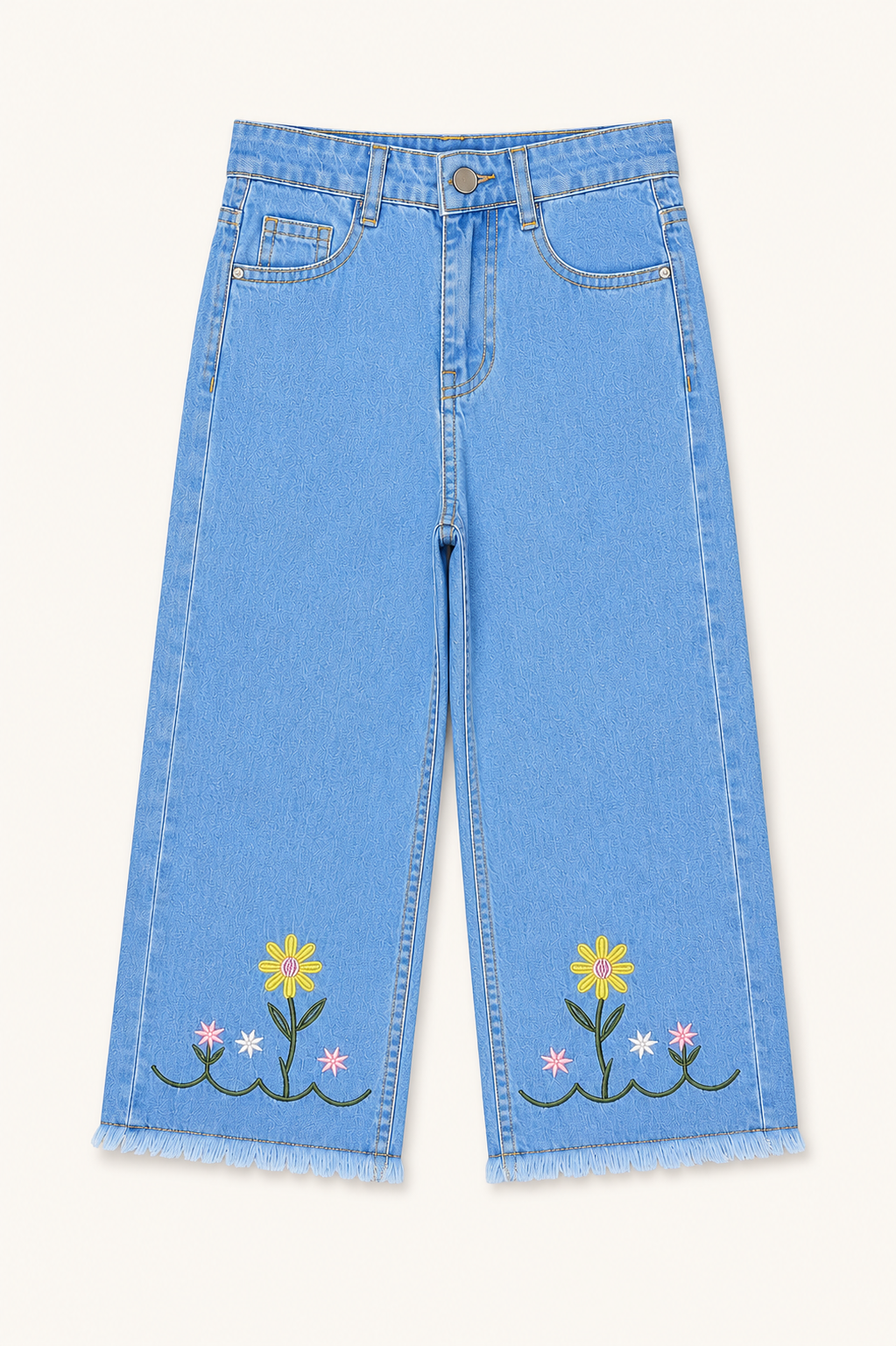 Girls Sunny Bloom Denim Pants