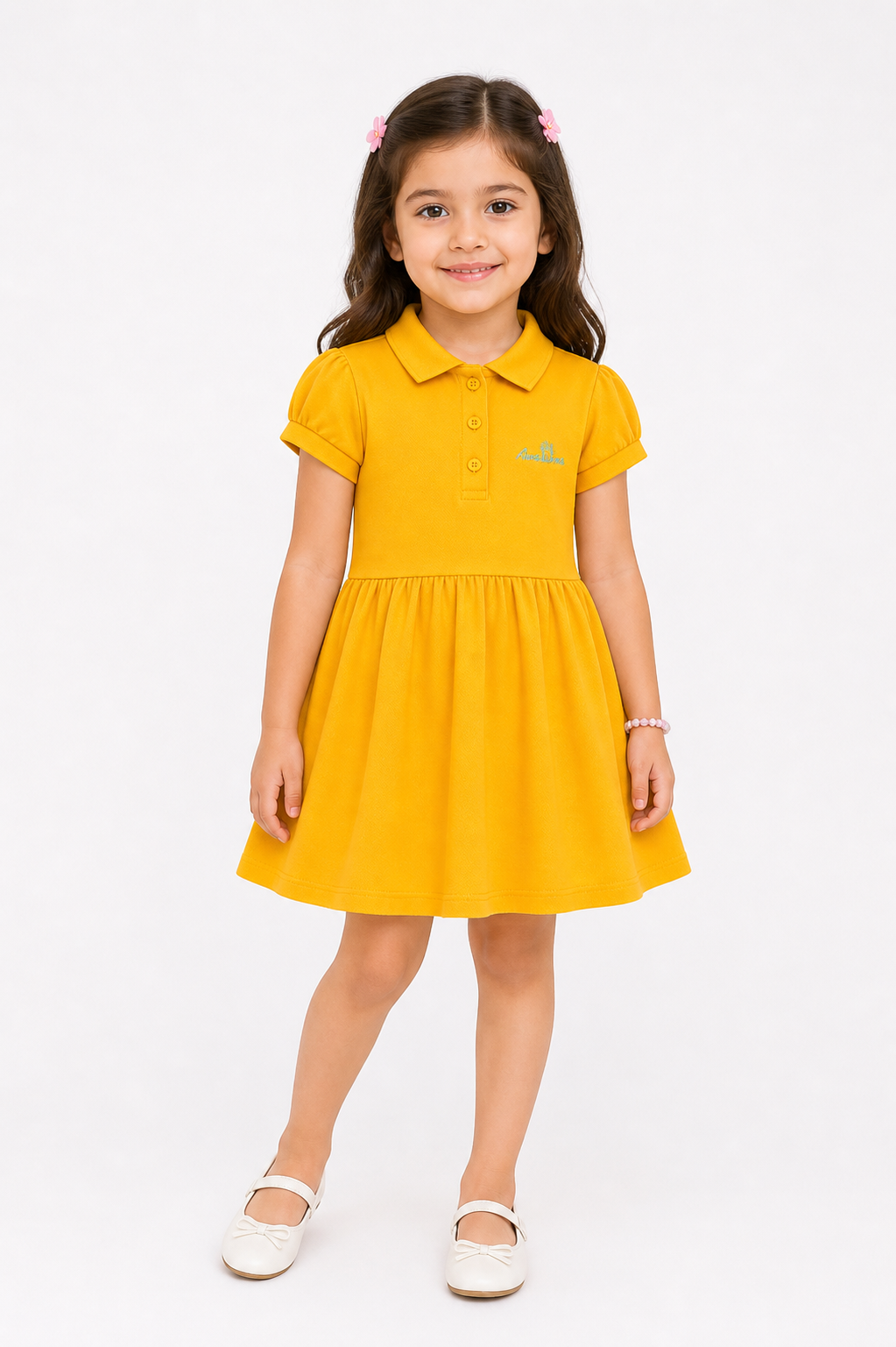 Girls Sunny Bloom Polo Dress