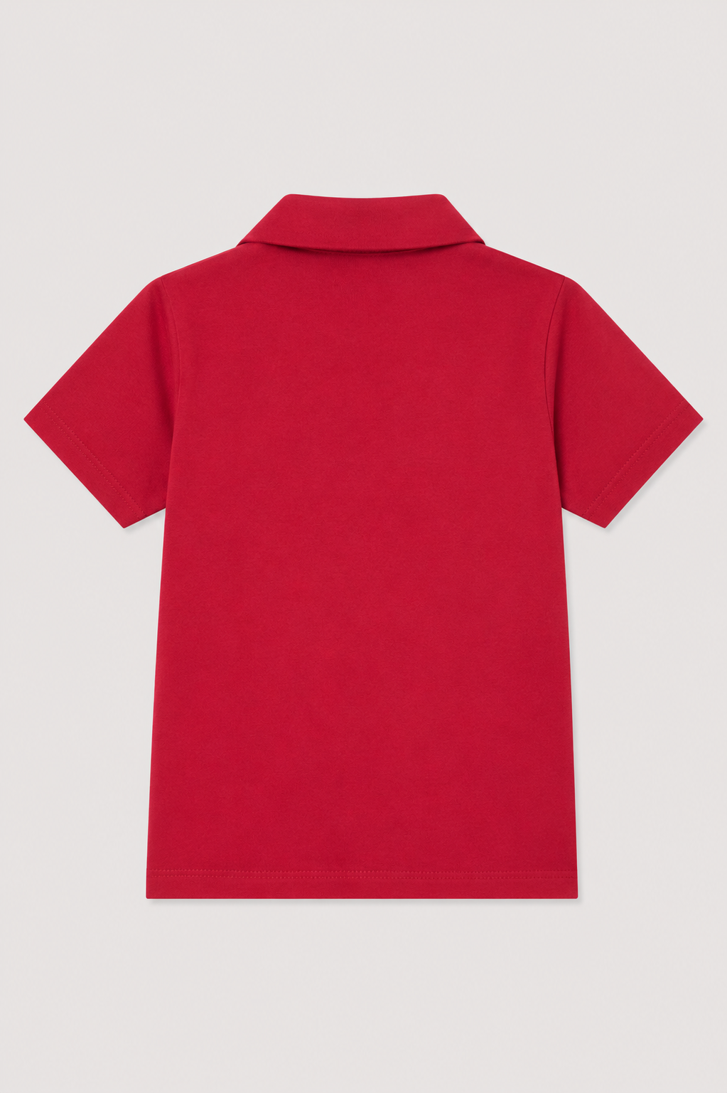 Classic Burgundy Camp-Collar Shirt