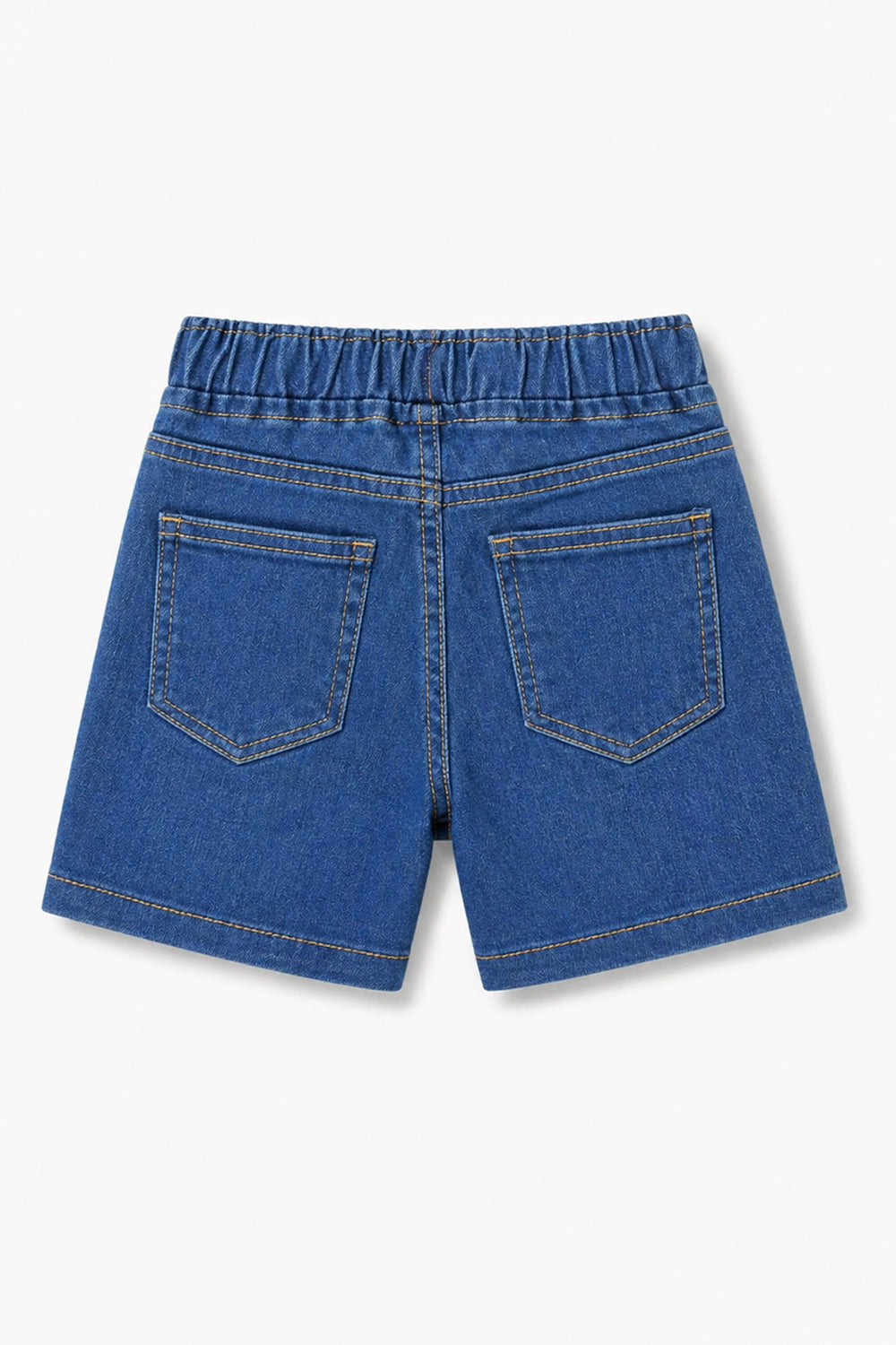 Girls Floral Embroidered Denim Shorts