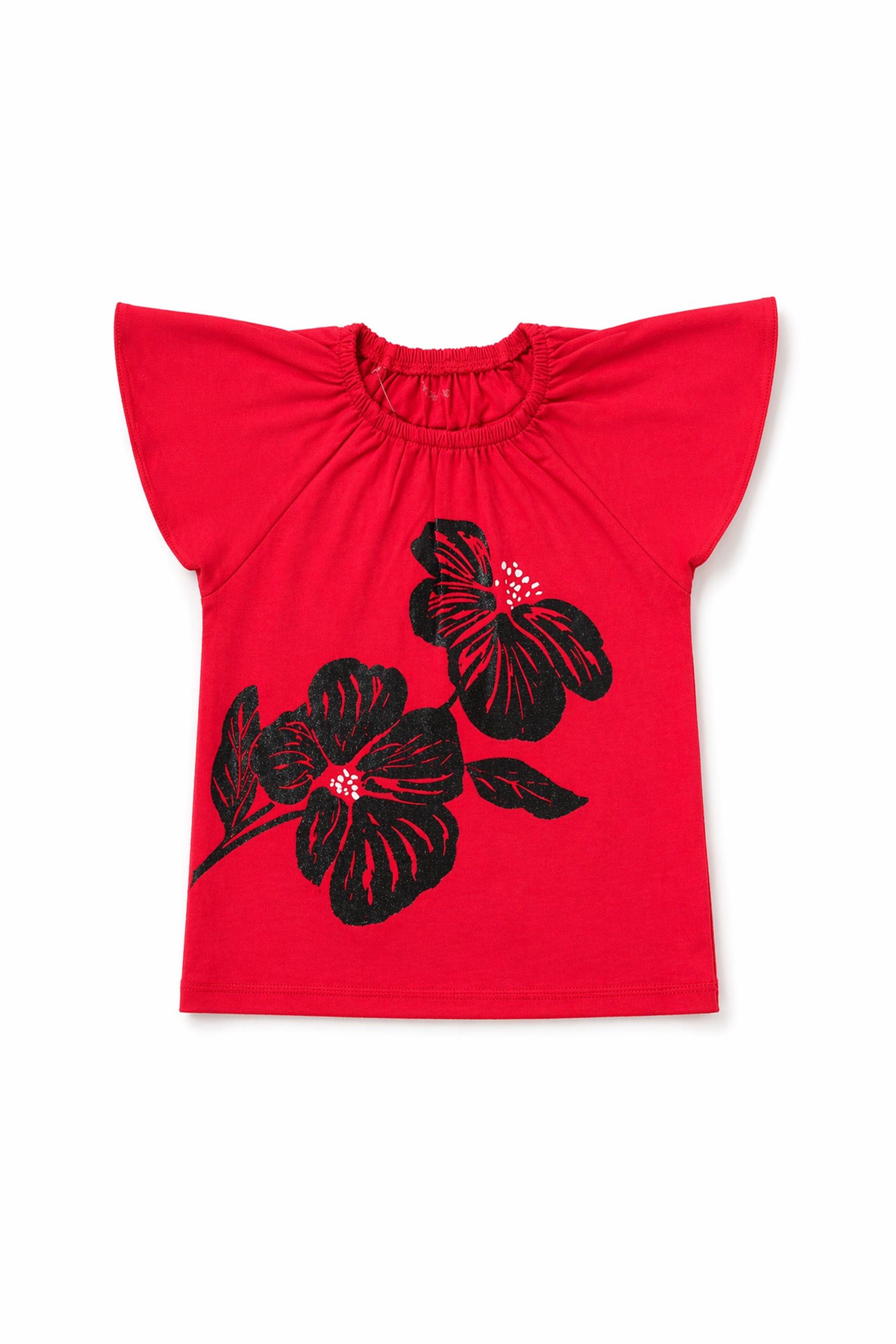 Girls red Blossom Co-ord Set