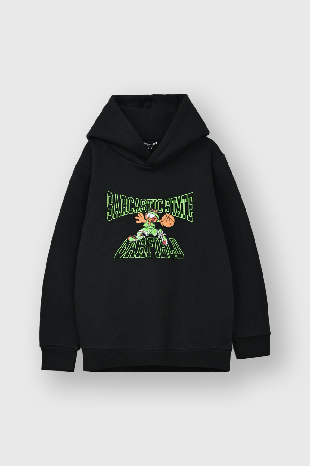 Boys black fleece hoodie