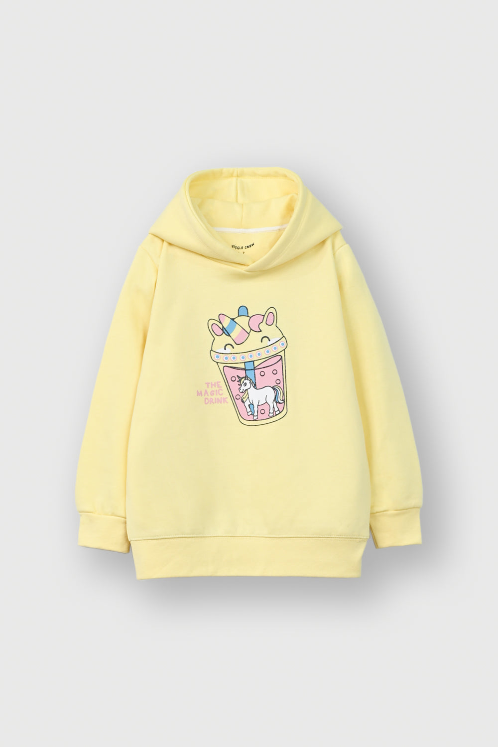 Girls  unicorn printed hooded  Fleece suit