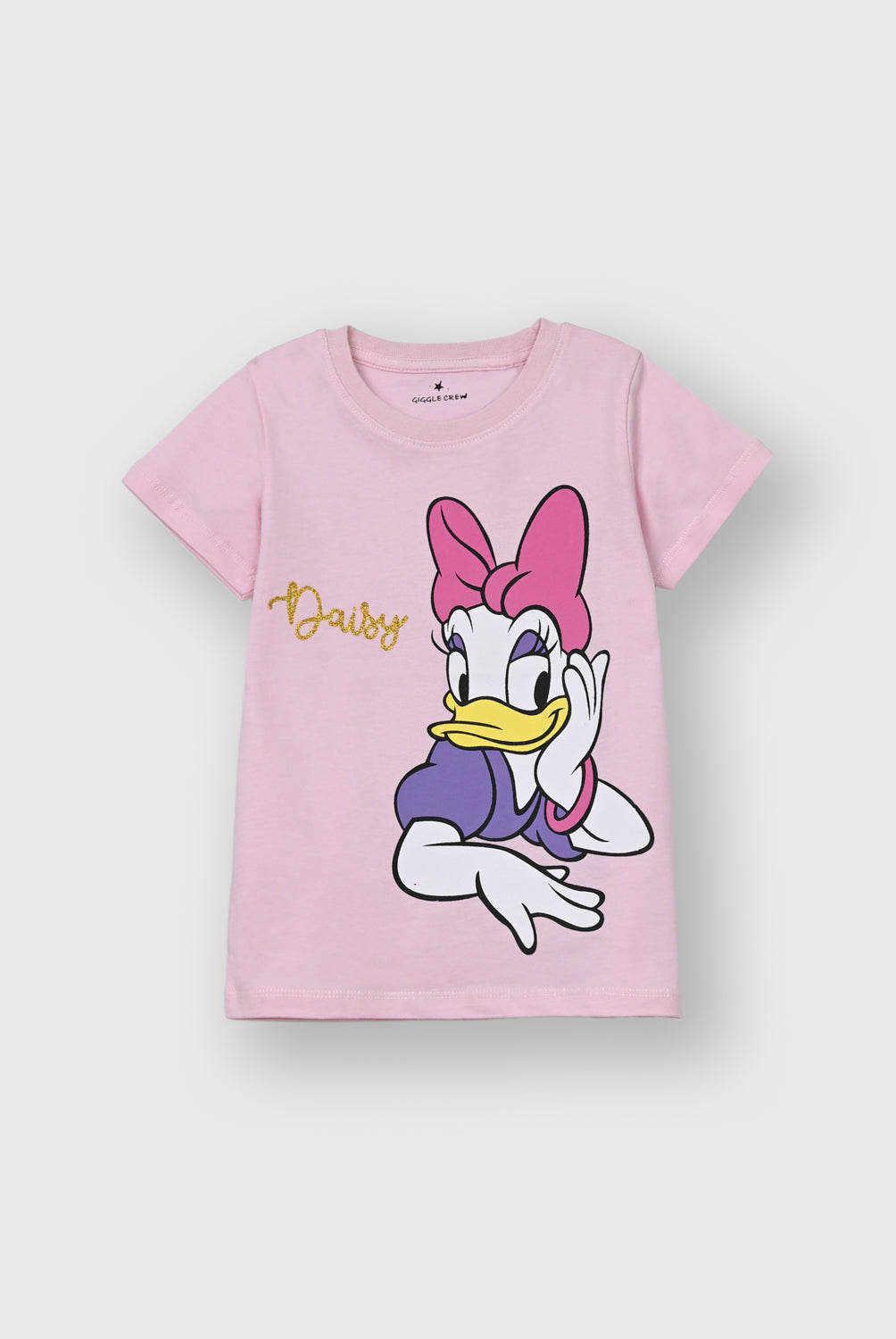 Sweet Pink Girls Cartoon Duck T-Shirt