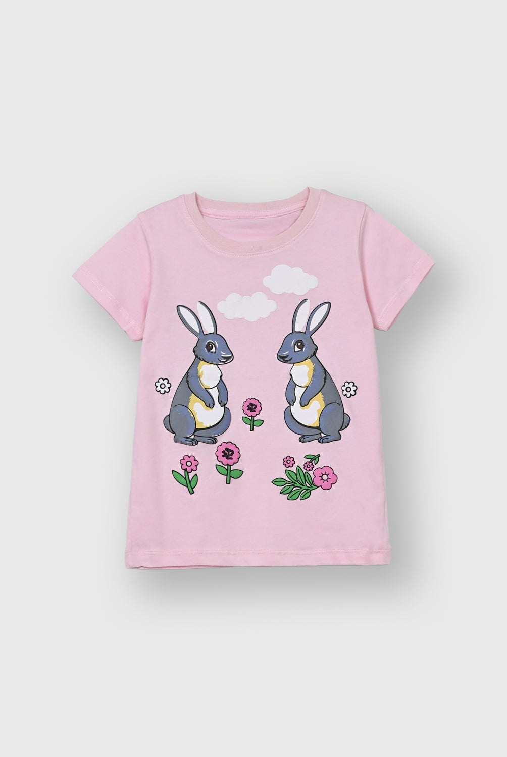 Girls Light Pink Graphic T-Shirt