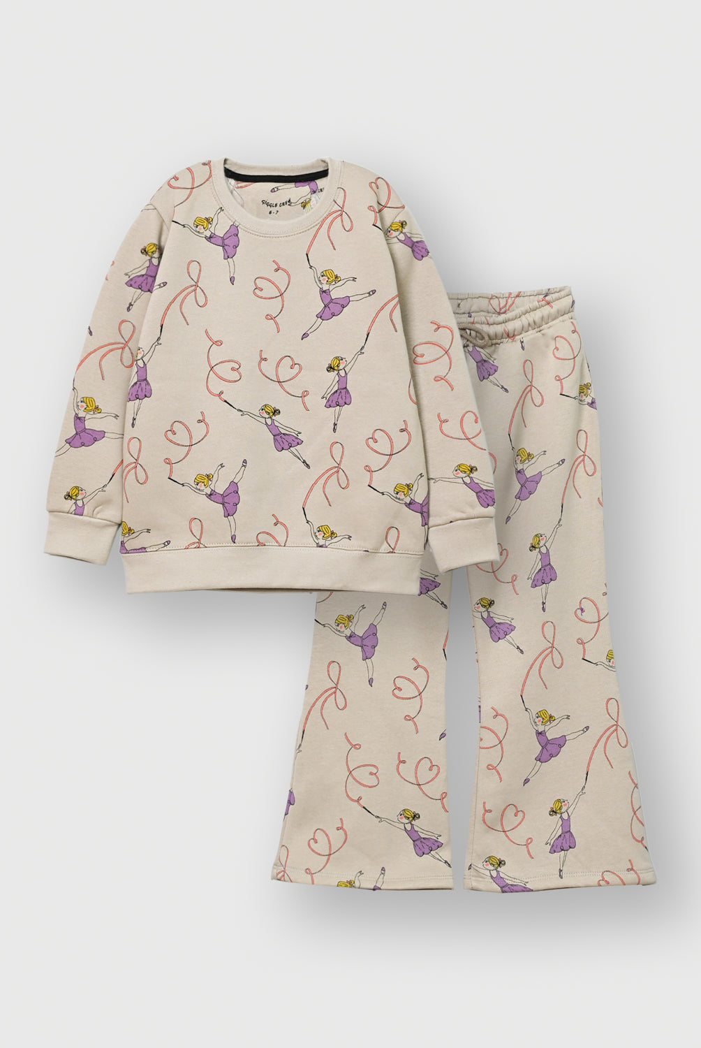 Girls rotary printed fleece Sweatshirt