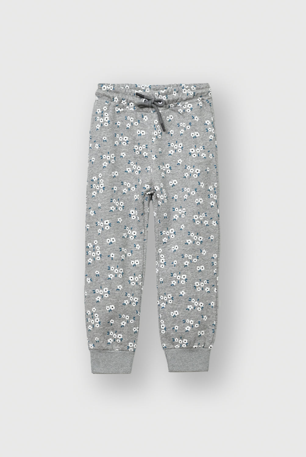 Girls Floral Grey Fleece suit