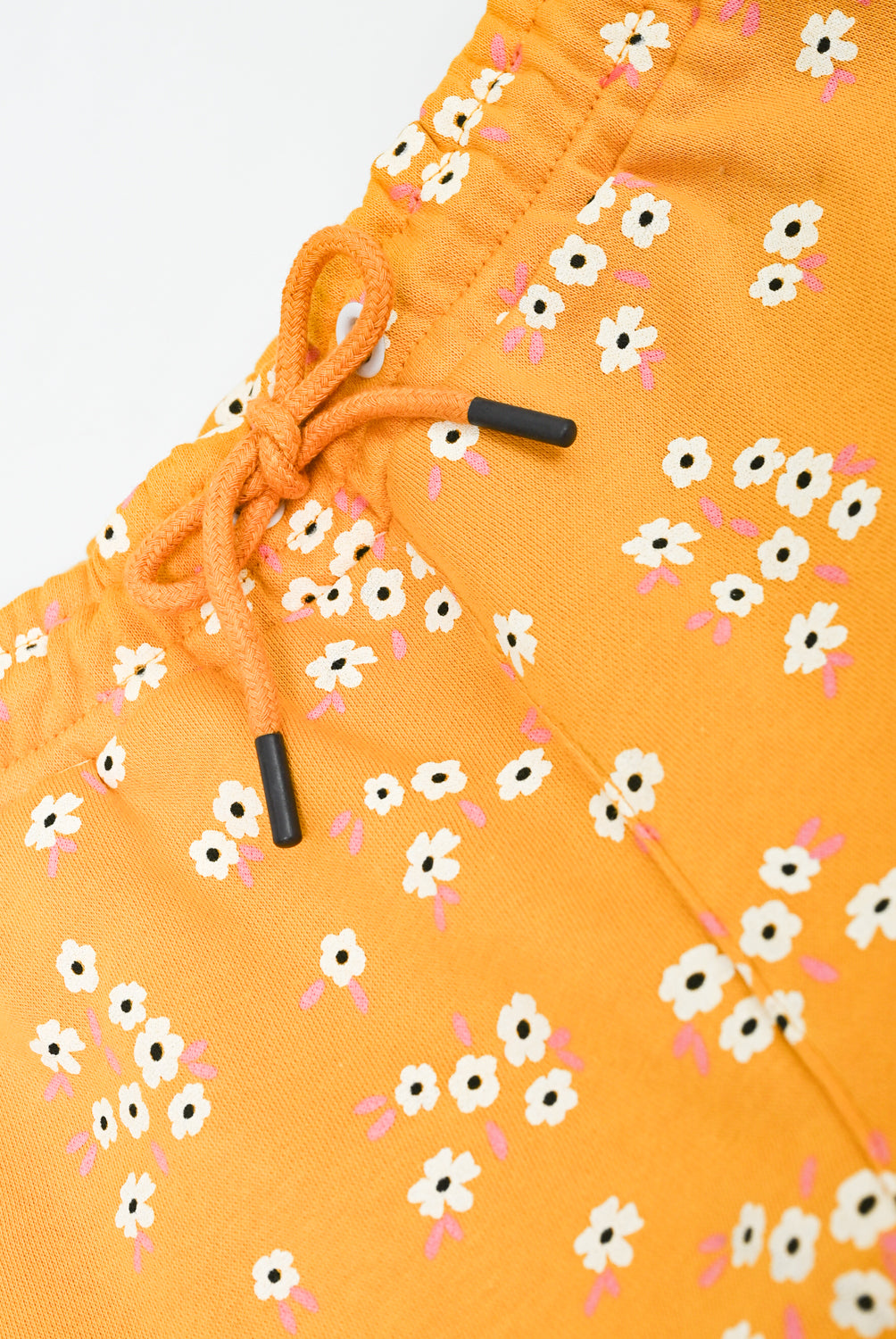 Girls Mustard Floral Fleece suit