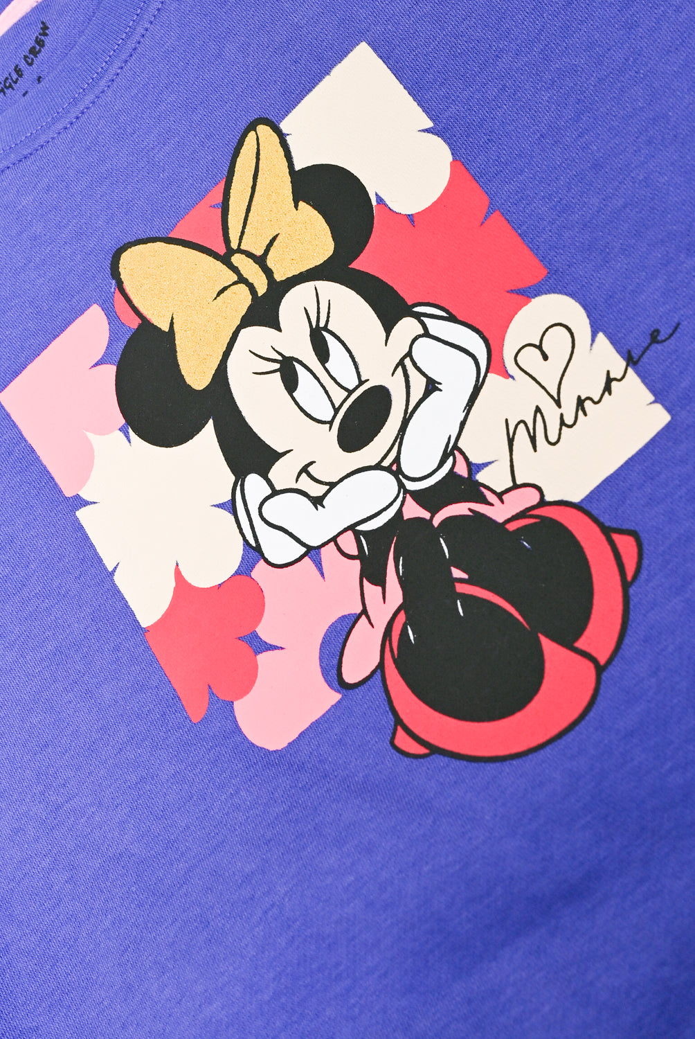 Girls Purple mickeymouse printed Fleece suit