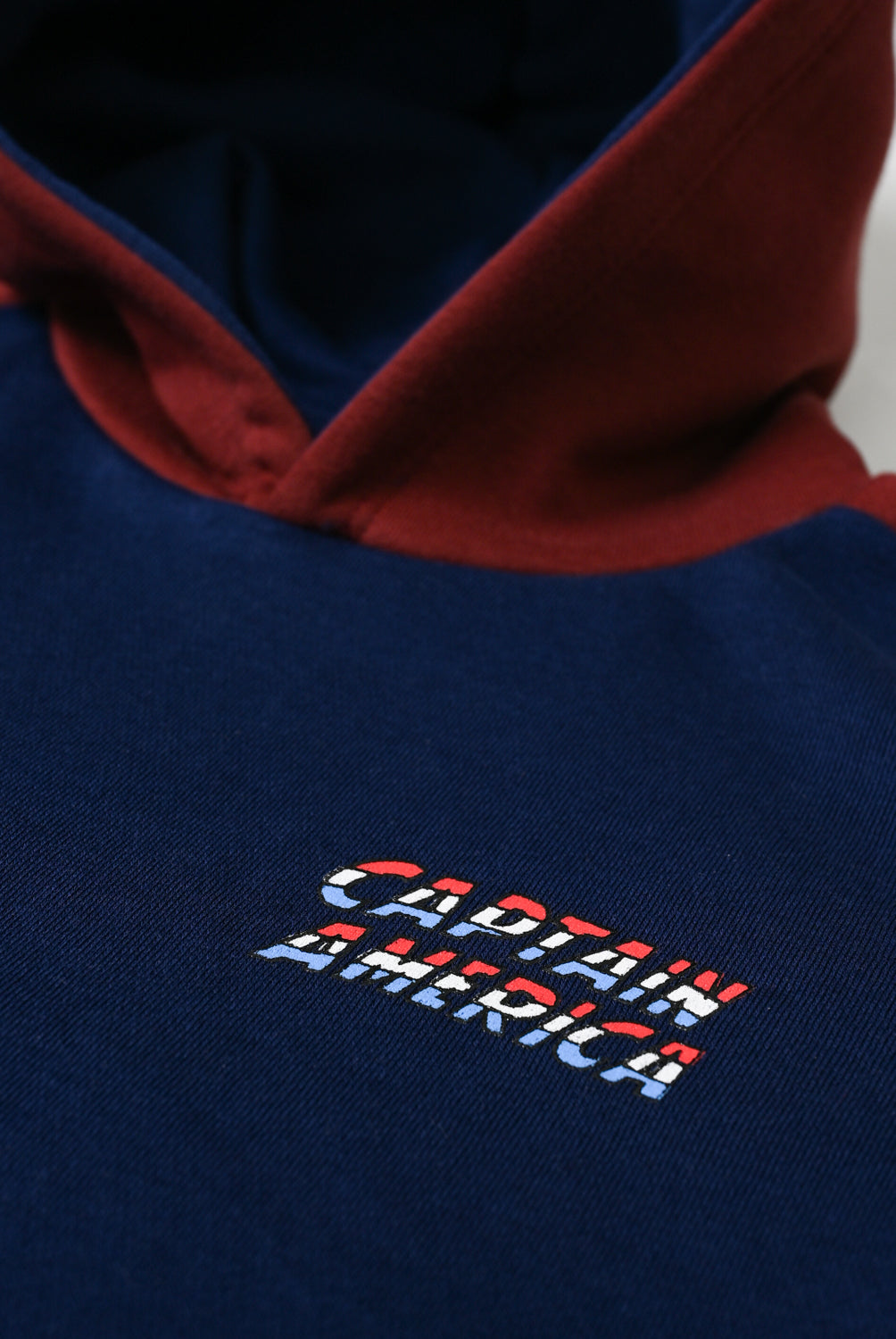 Boys Captain America Navy Fleece Hoodie