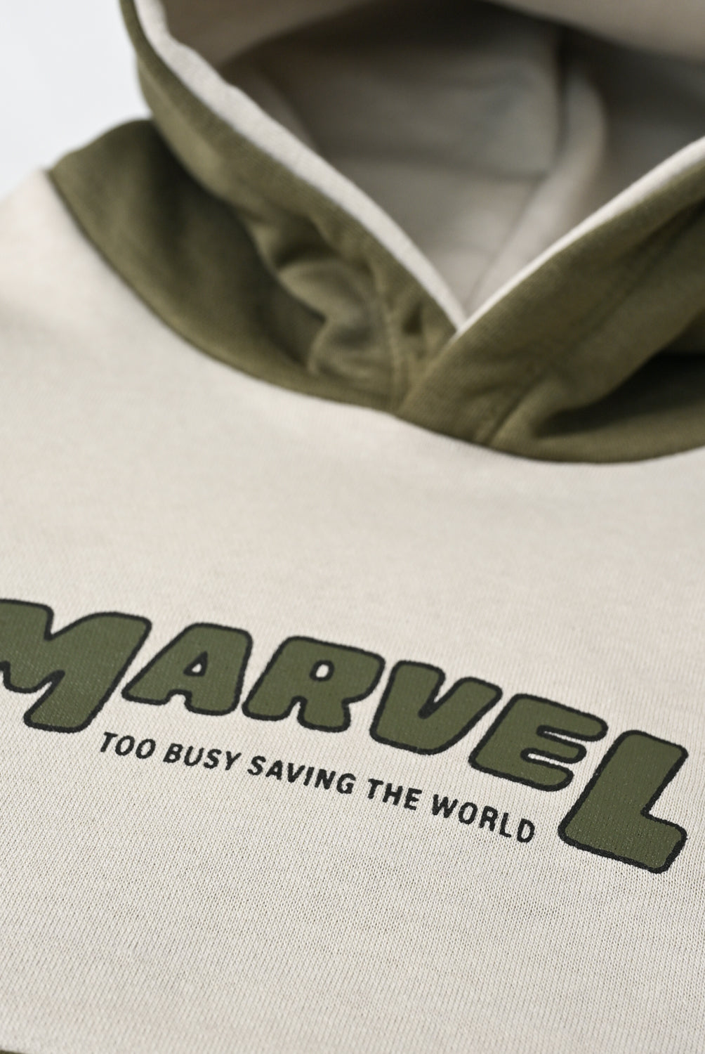 Boys Marvel Color-Block Fleece Hoodie