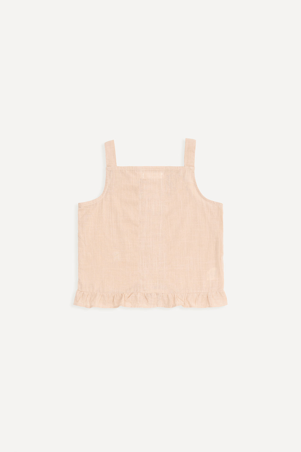 Peach Embroidered Strappy Top