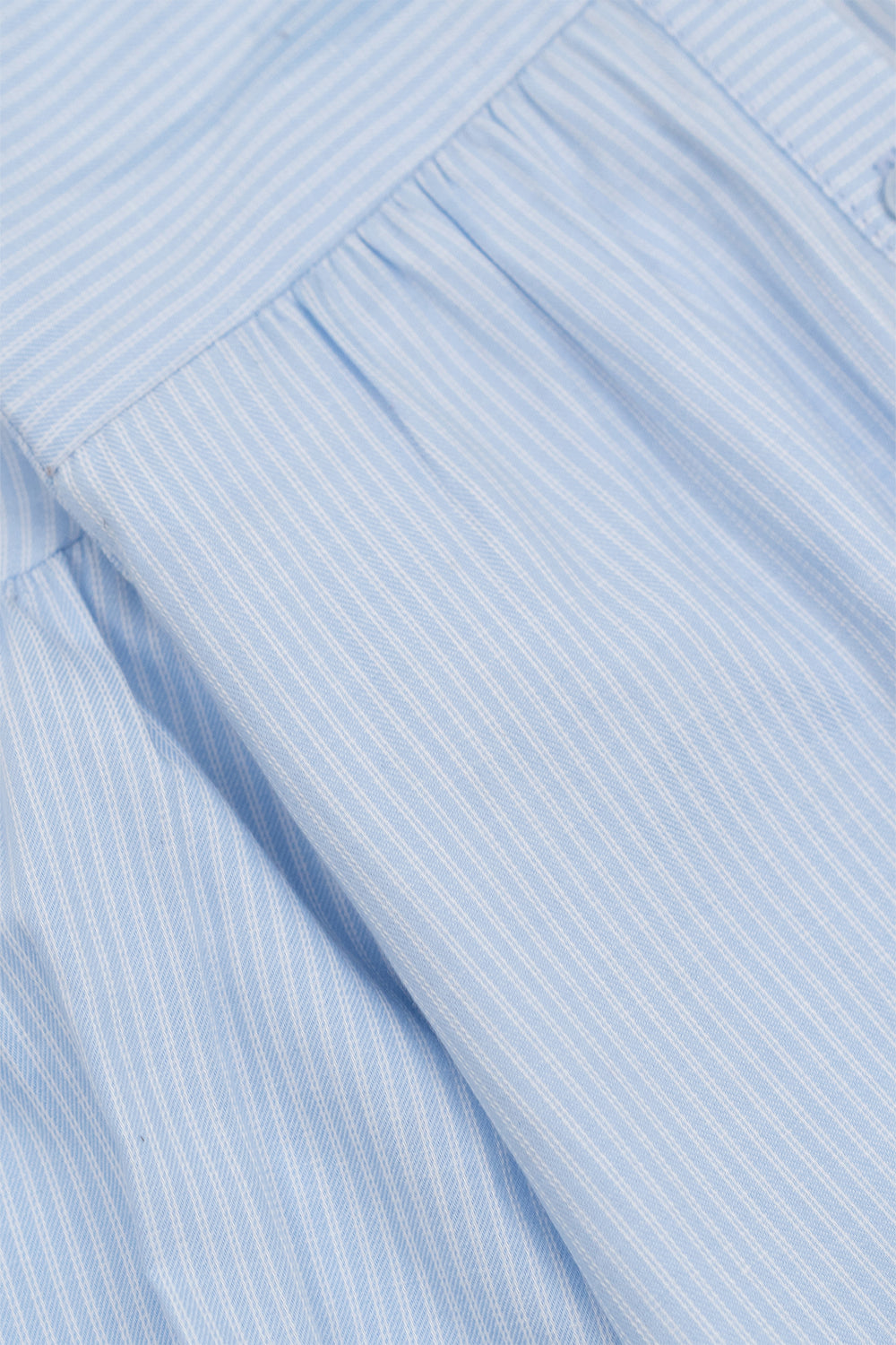 Light Blue Striped Embroidered Tunic
