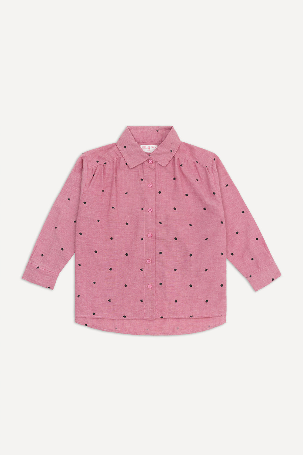 Mauve Star Print Button-Down Shirt