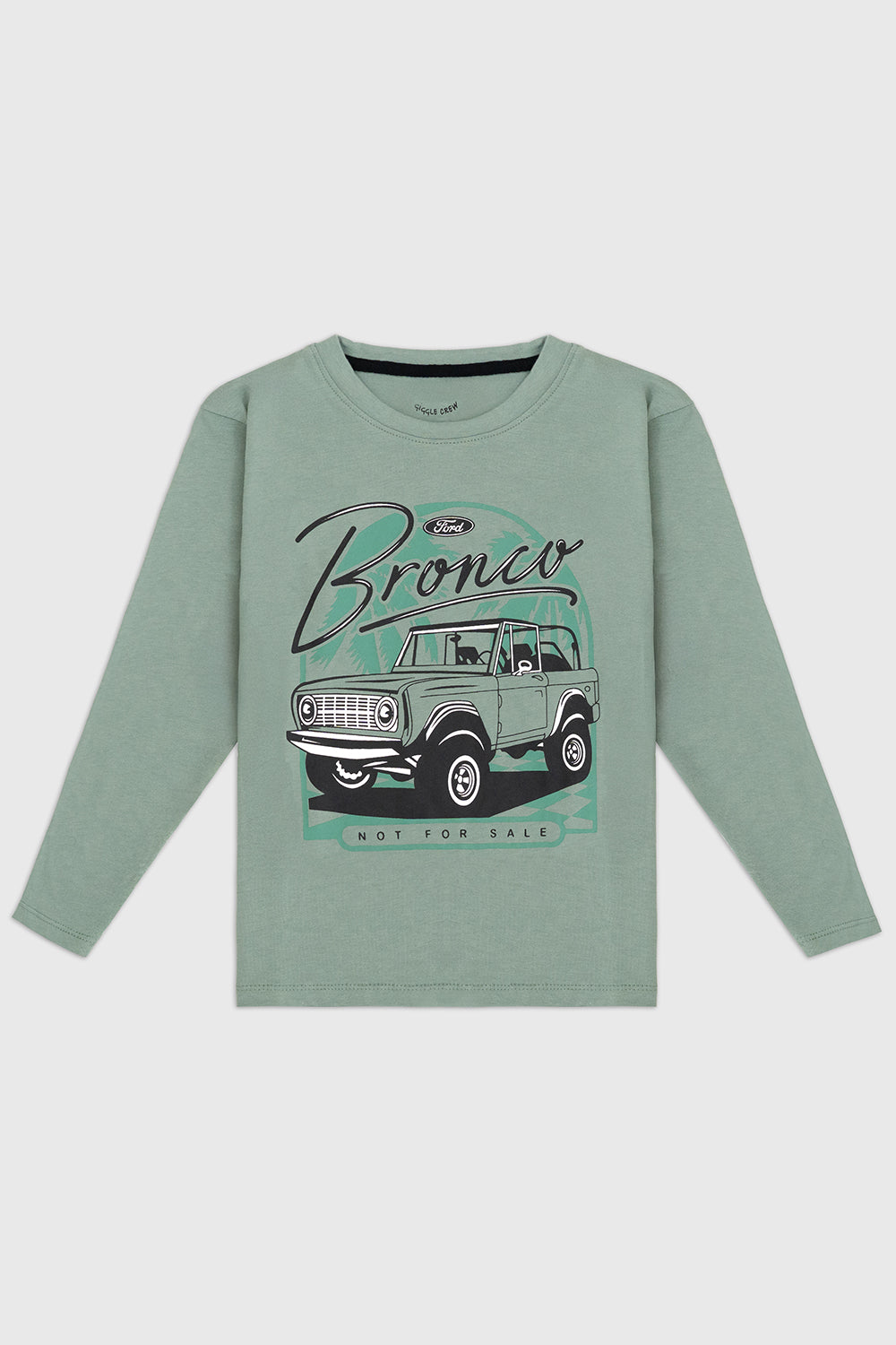 Long-Sleeve Sage green t-Shirt