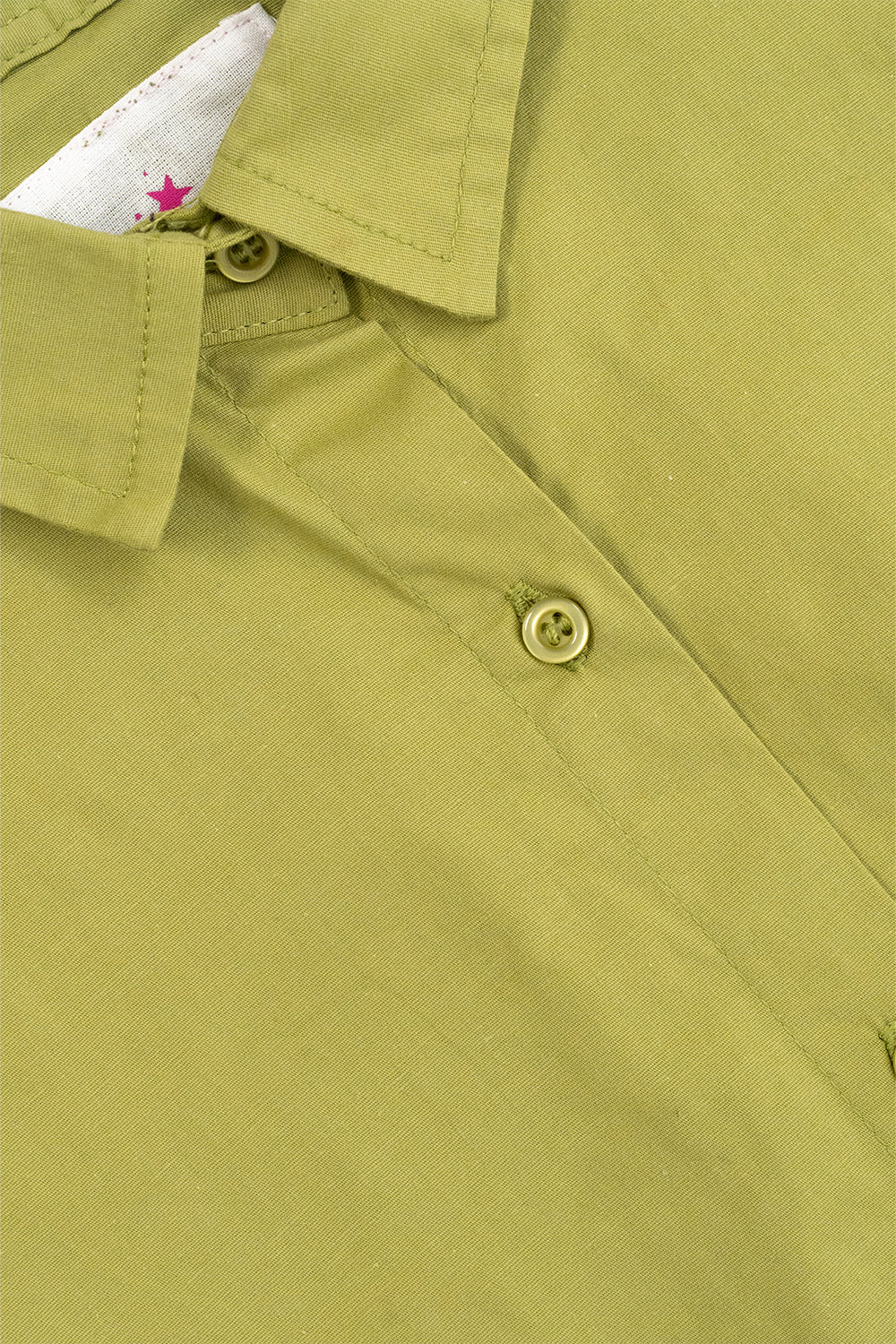 Elastic Hem Cropped Shirt