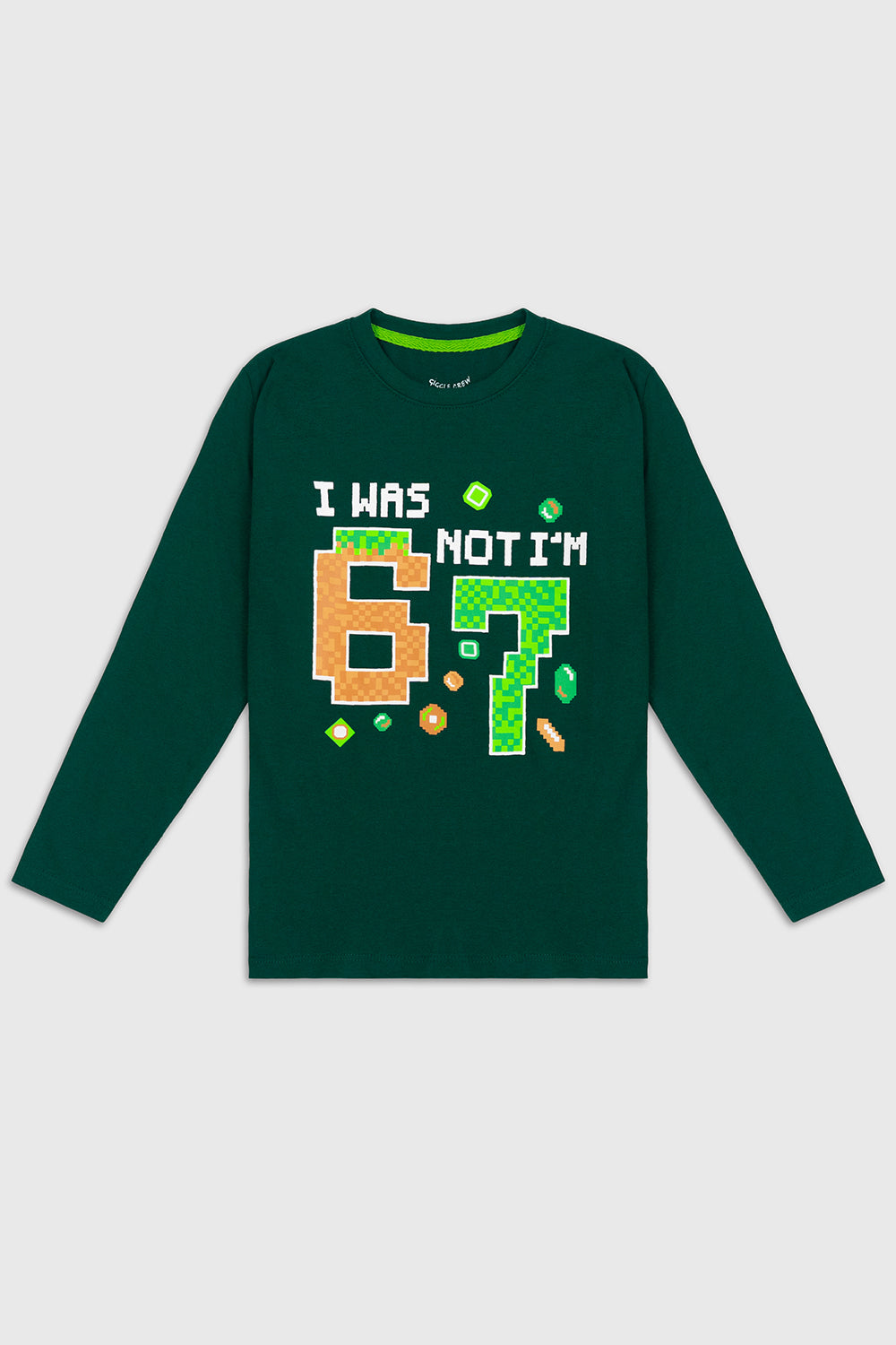 Boys olive green long sleeve t-Shirt