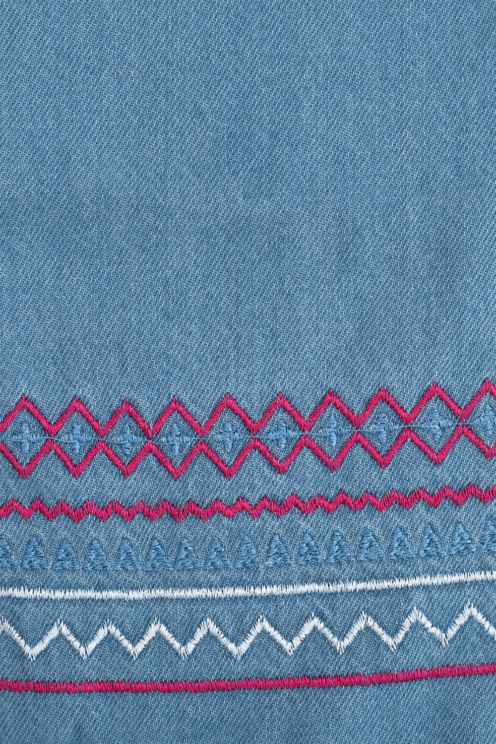 Light blue wide-leg denim pant