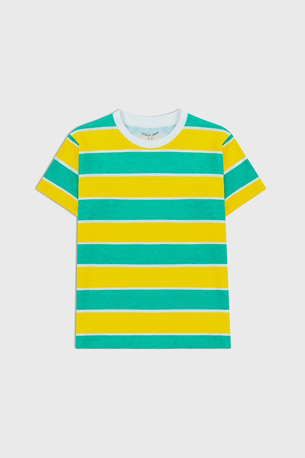 Yellow and Green Striped T-shirt
