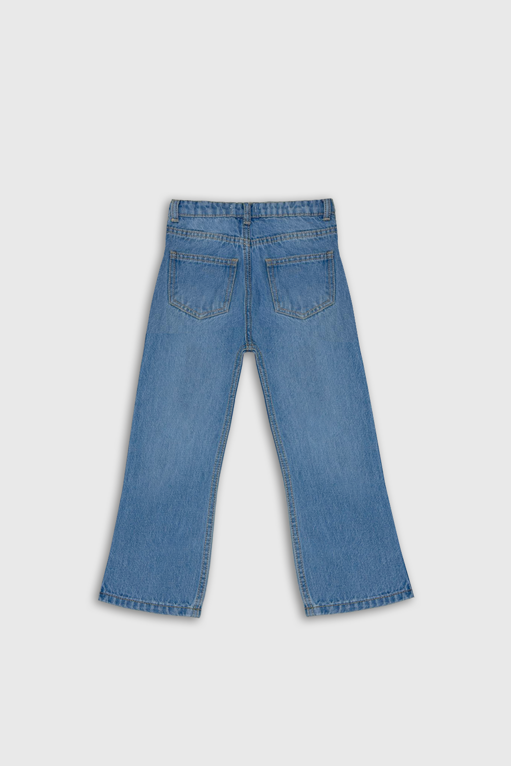 Light wash wide-leg jeans