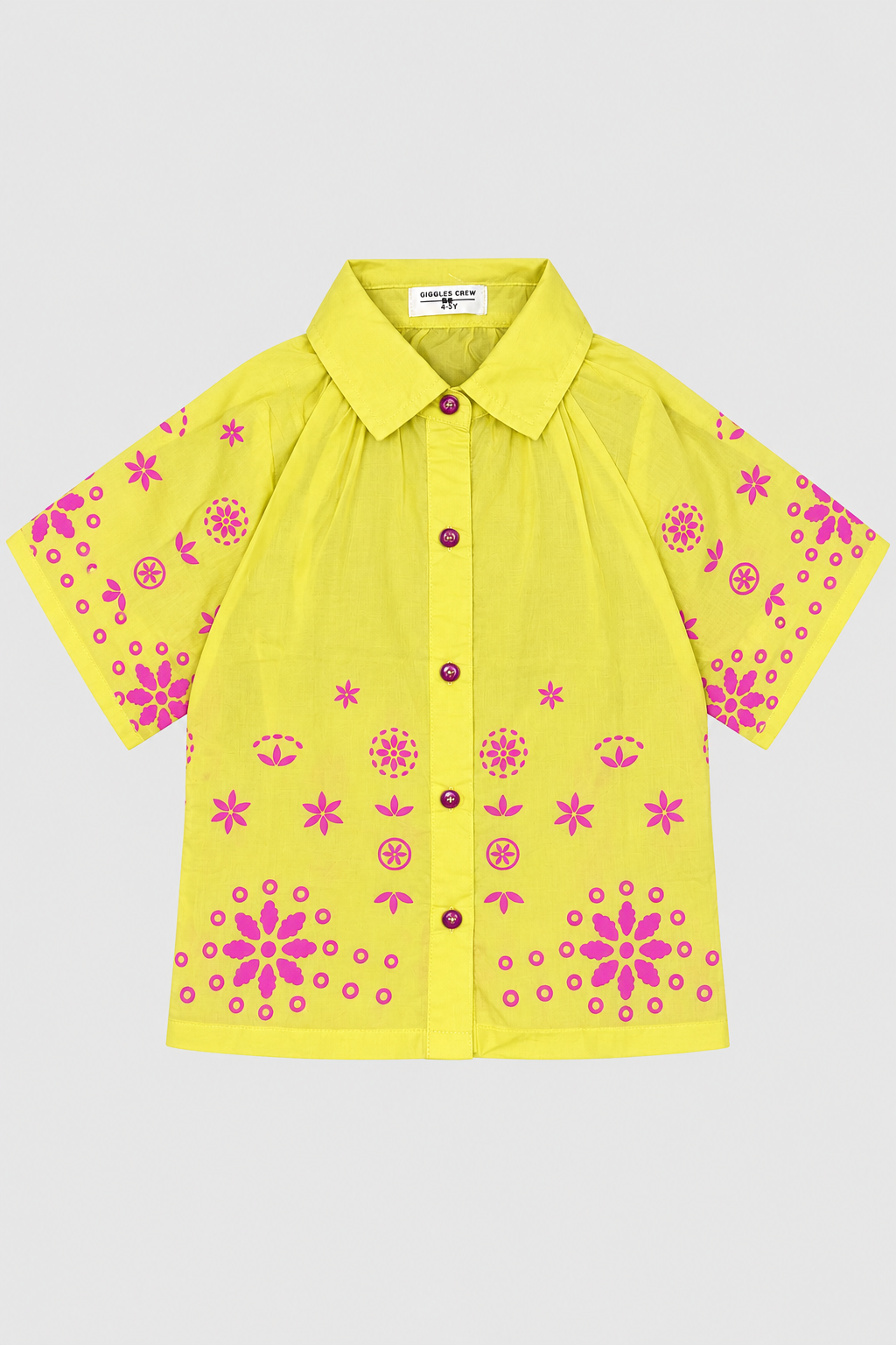 Girls Floral Printed Shirt