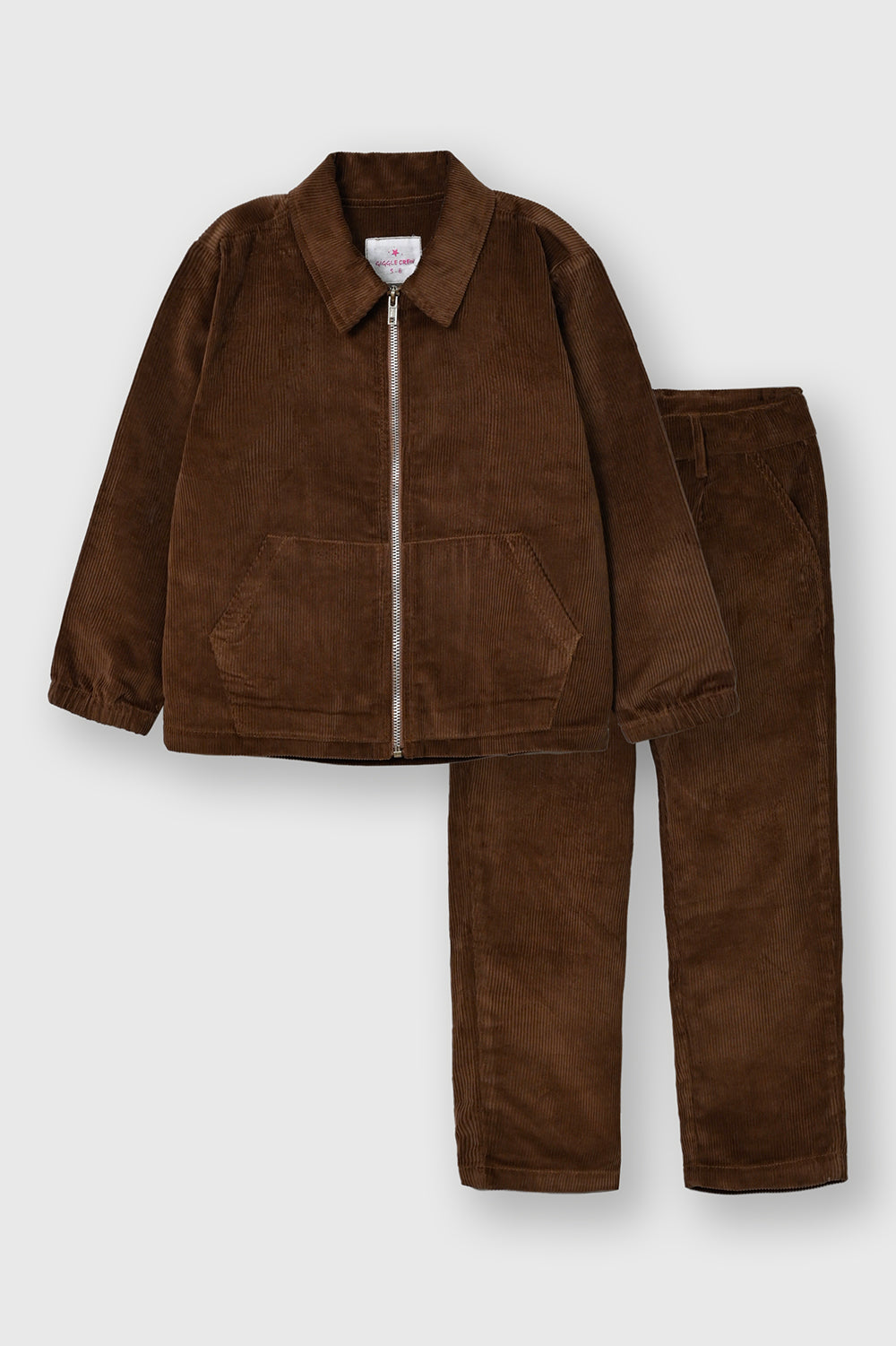 Brown Corduroy Classic Co-Ord Set