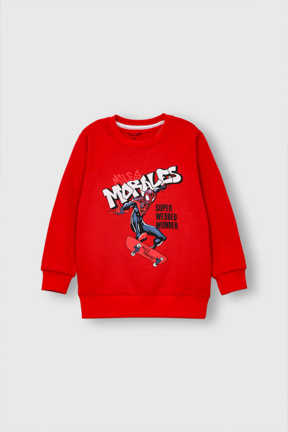 Boys Superhero Red Fleece Sweatshirt