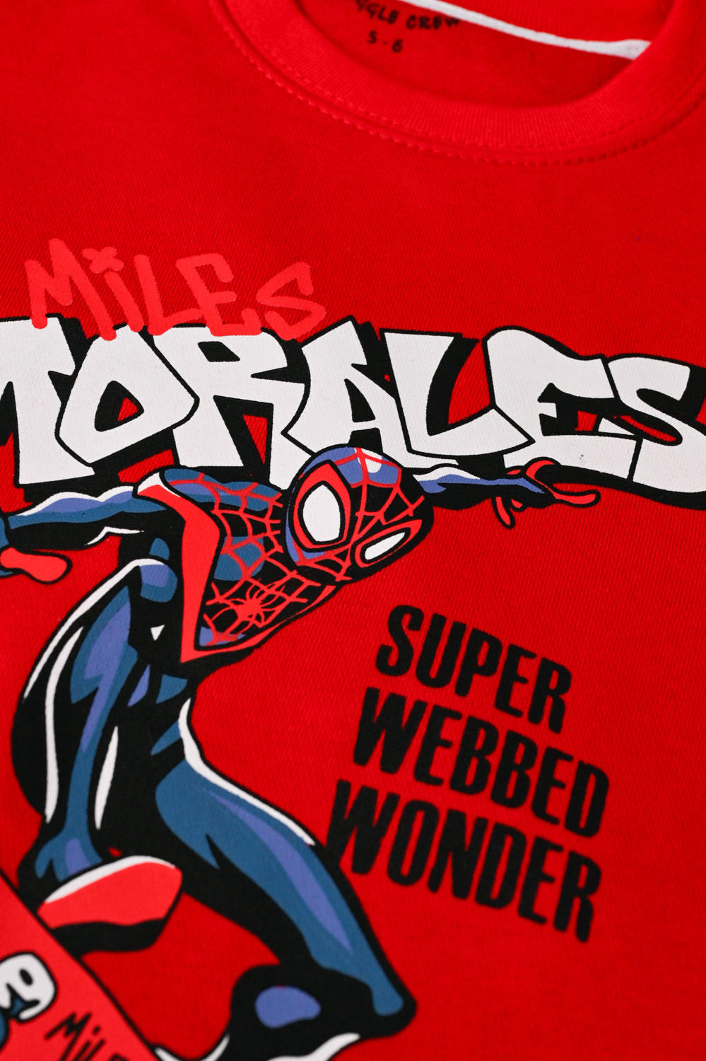 Boys Superhero Red Fleece Sweatshirt