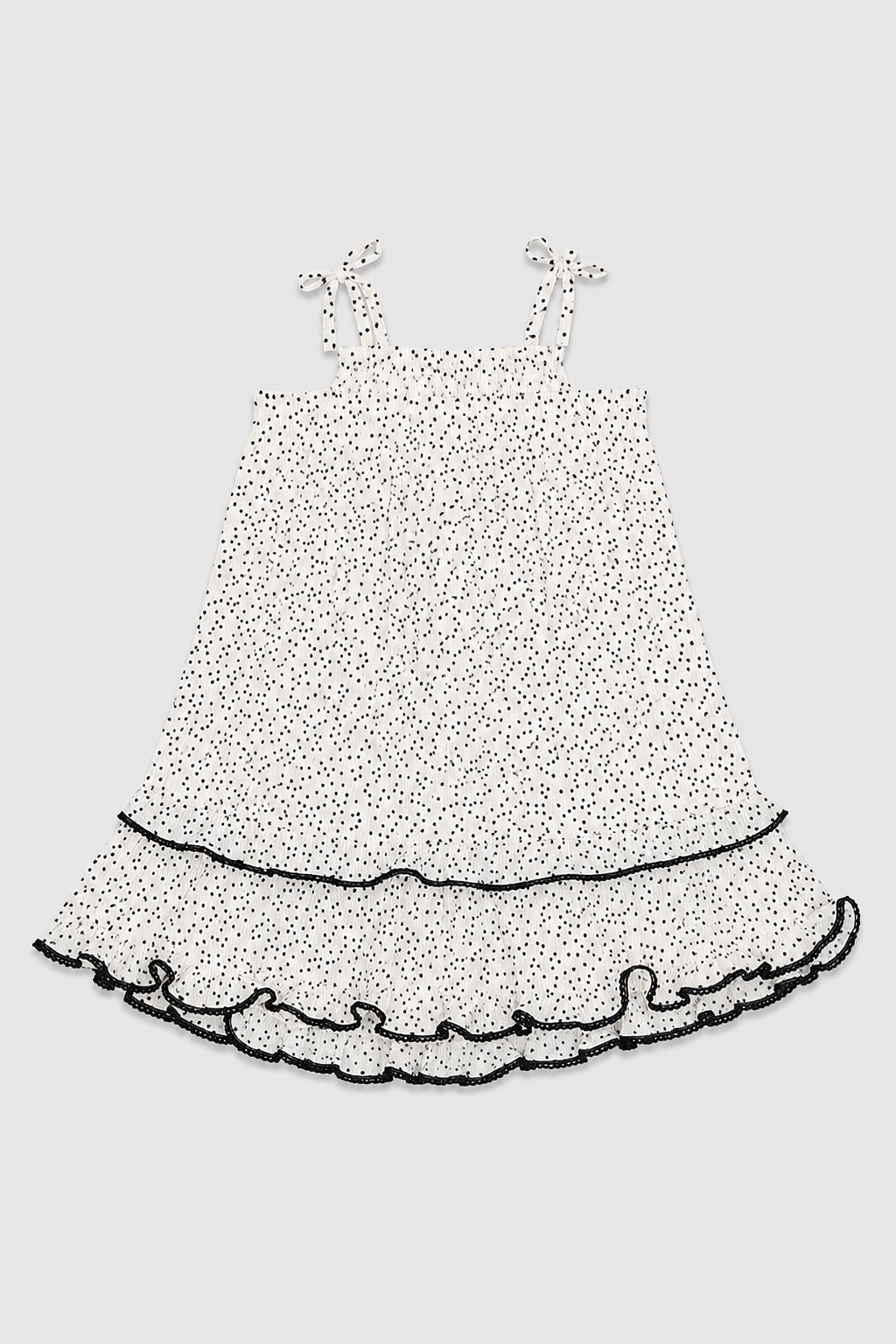 Girls Polka Dot Ruffle Sundress frock