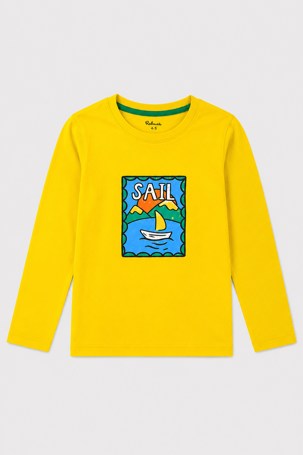 Boys' Sunny Sail Adventure Full Sleeve T-Shirt