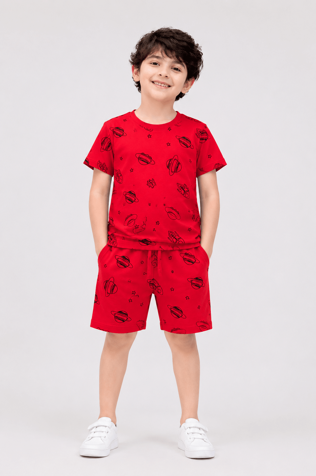Boys Maroon coord set - Giggles Crew