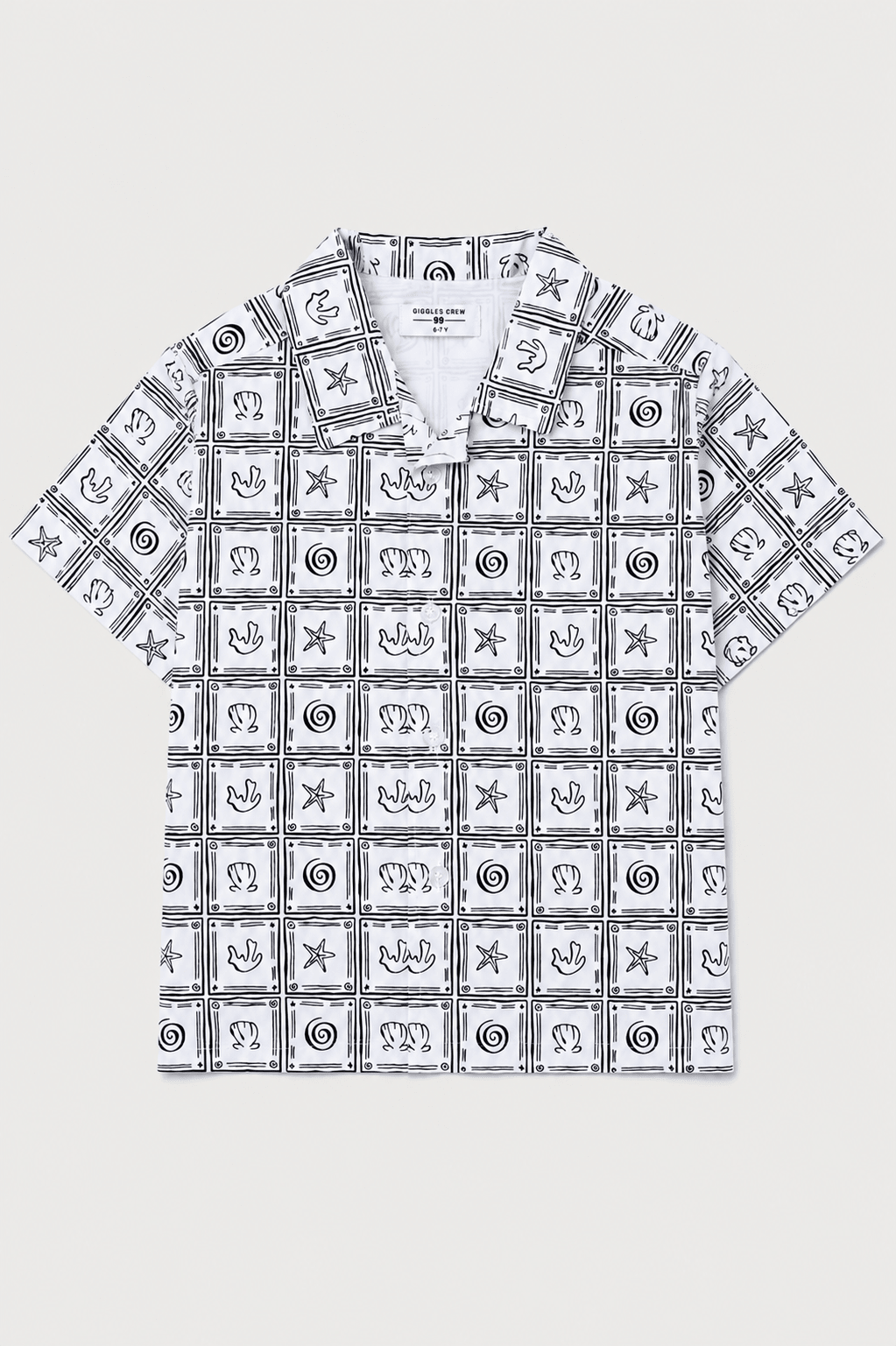Boys Ocean Tiles Resort Shirt - Giggles Crew