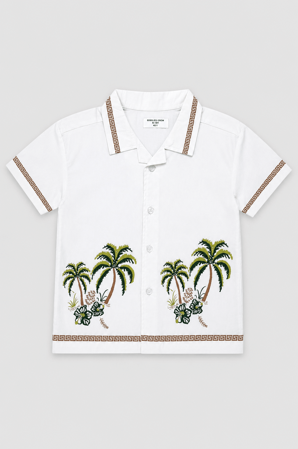 Boys printed button down Shirt - Giggles Crew