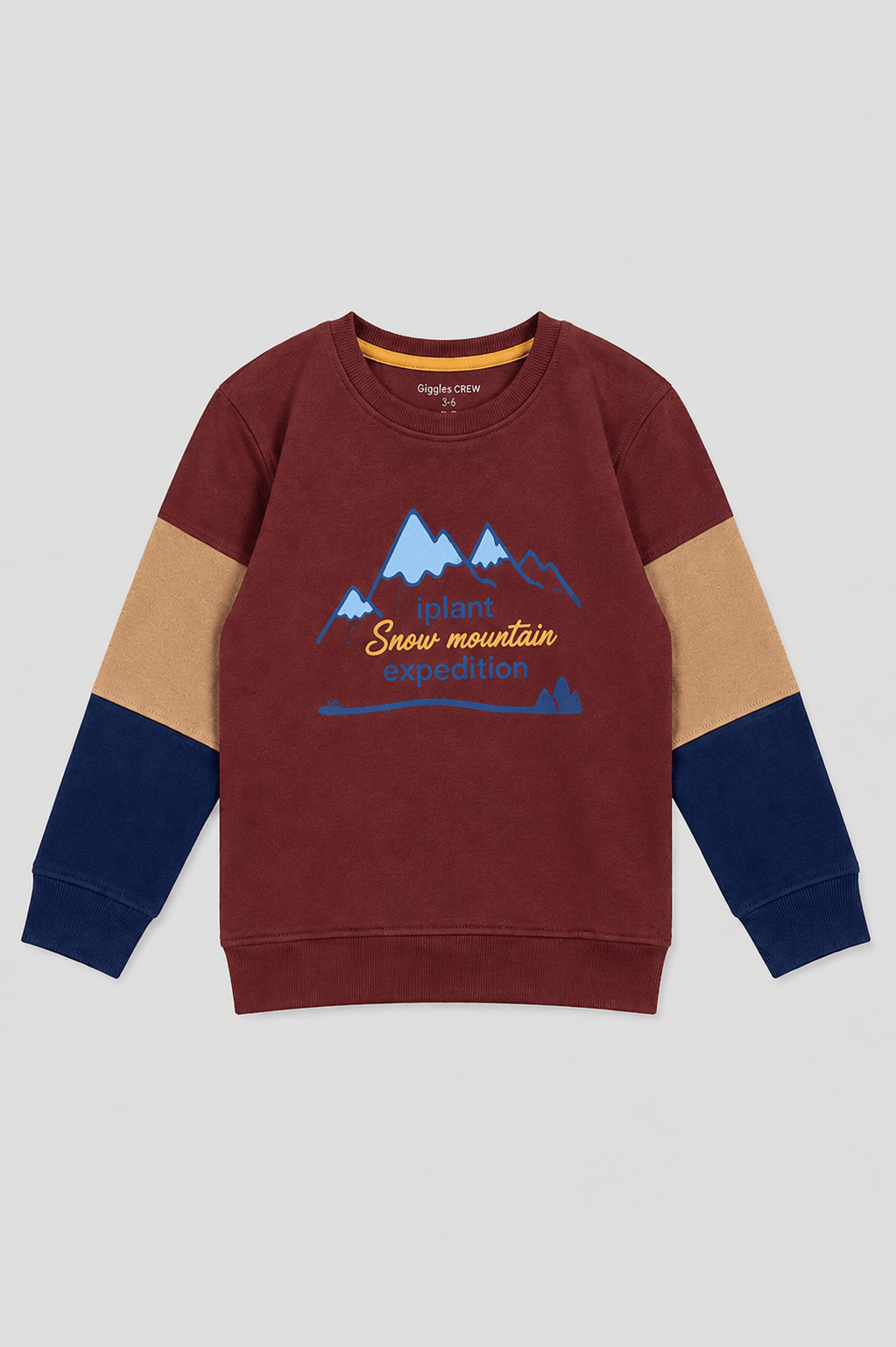 Boys Snow Mountain Expedition Sweatshirt - Giggles Crew