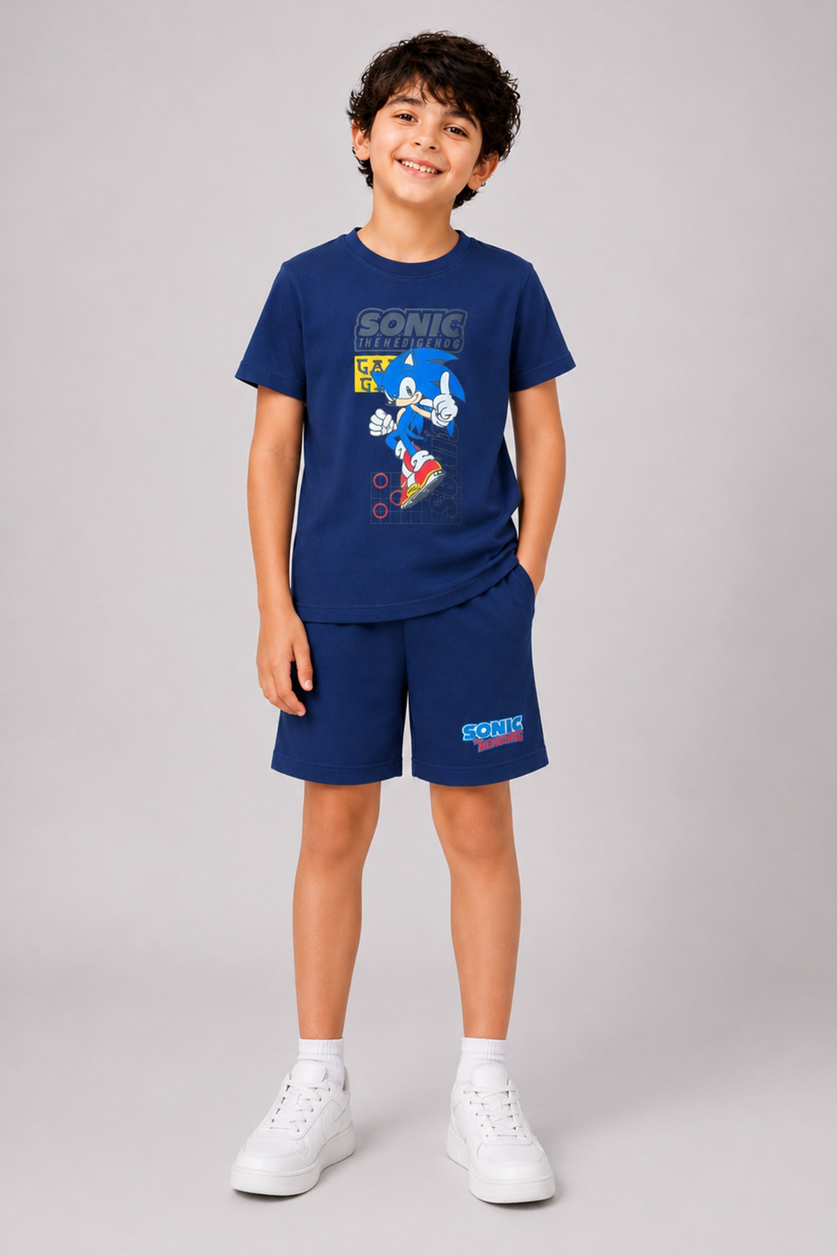 Boys Sonic Adventure Navy Co-Ord Set - Giggles Crew