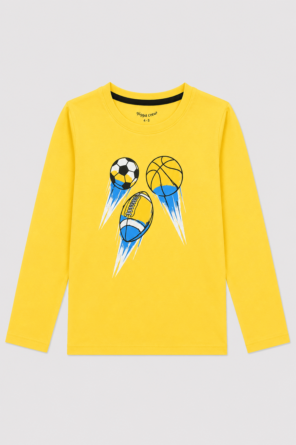 Boy's Sports printed Full Sleeve T-Shirt - Giggles Crew