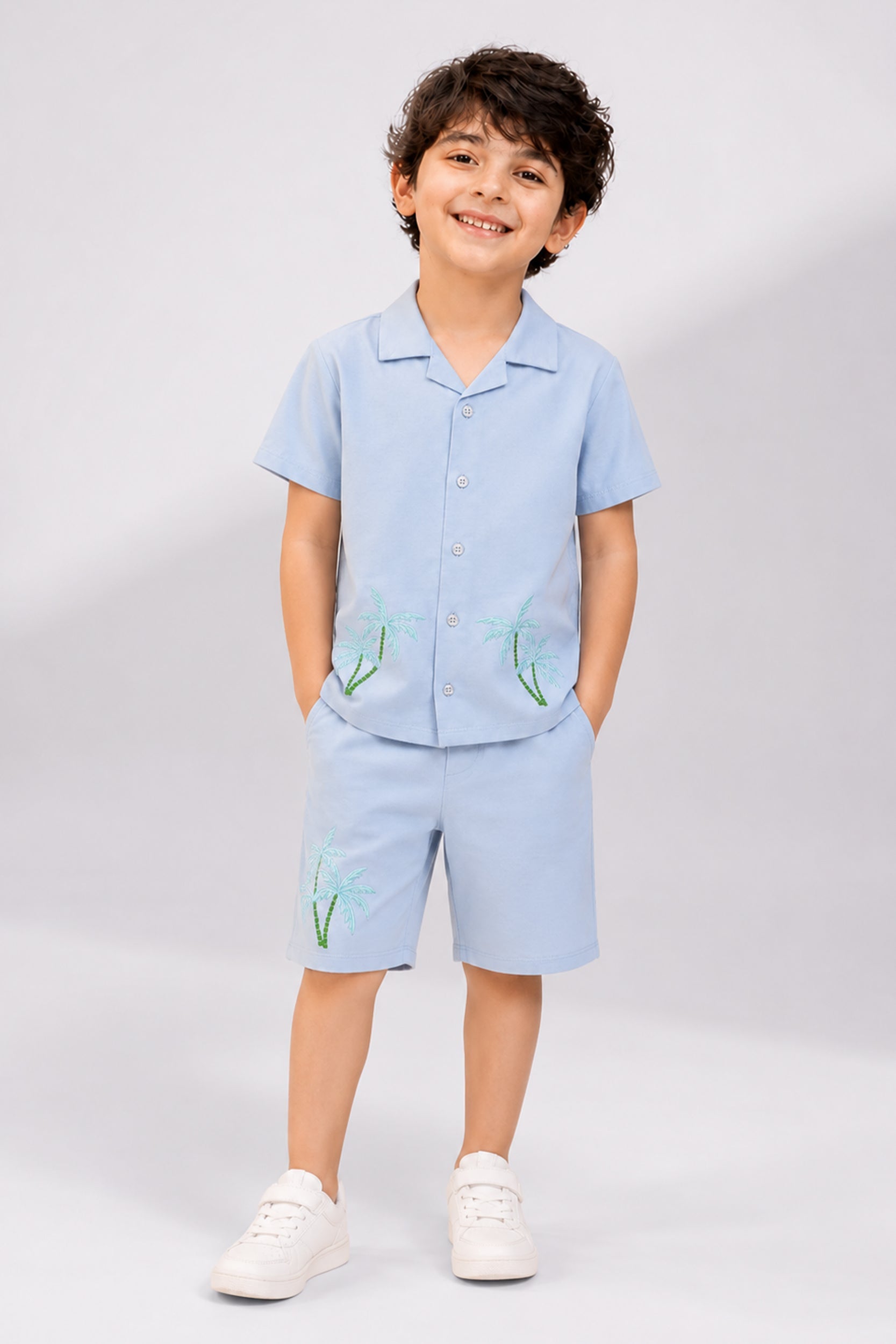 Boys Tropical Tree Co-Ord Set - Giggles Crew