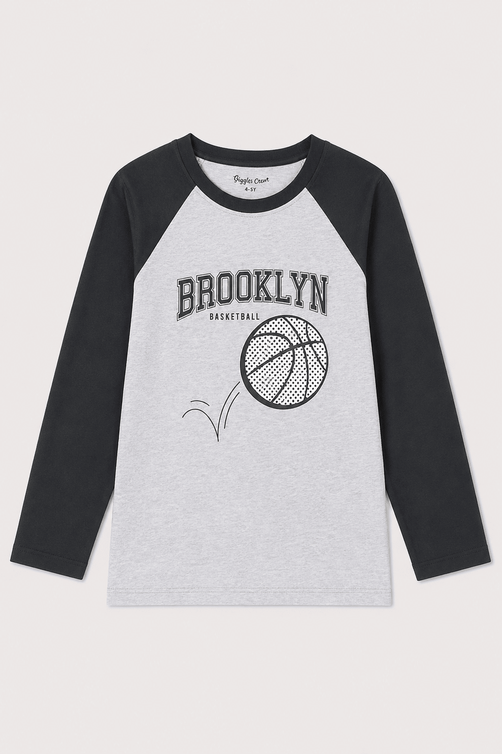 Boys'Basketball Long Sleeve Kids T-Shirt - Giggles Crew