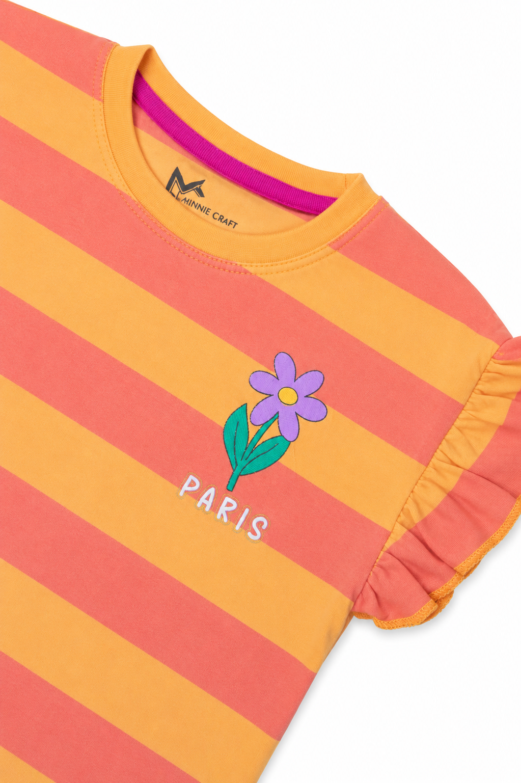 Girls Peach Blossom Paris Tee shirt